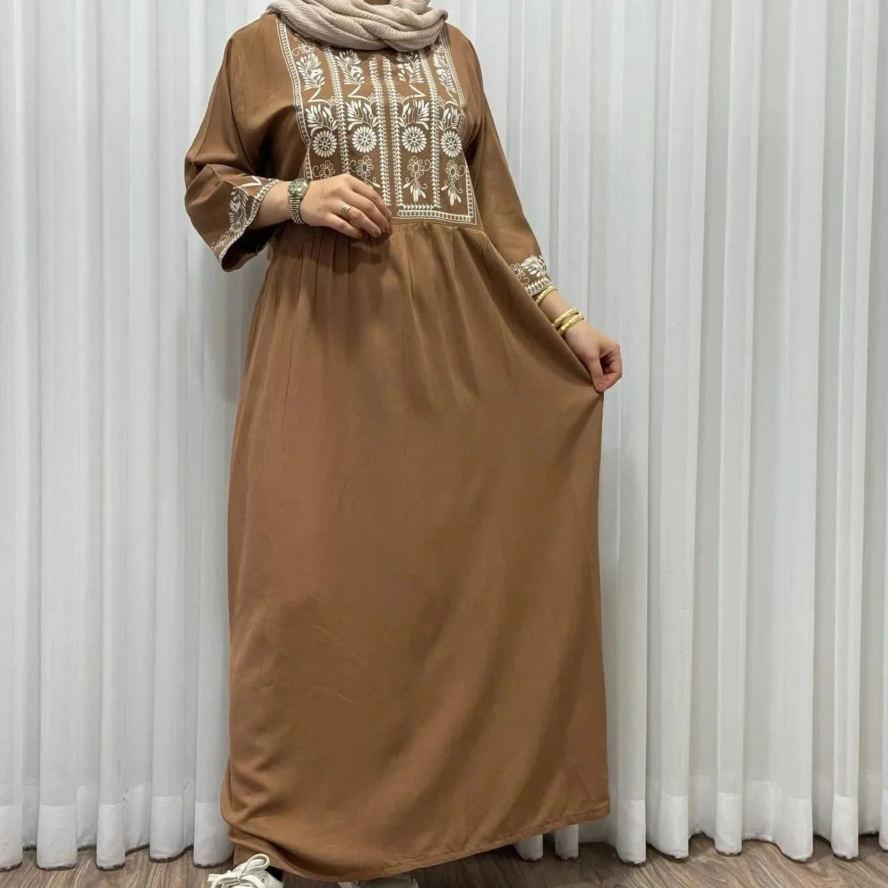 پیراهن ساحلی،نخی 3