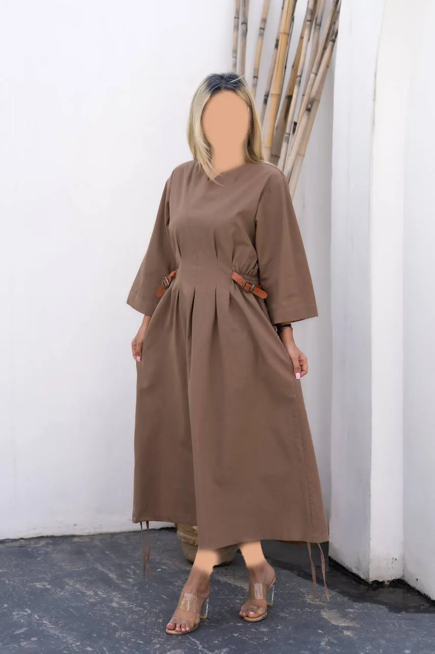 کفتان بغل چرم لینن