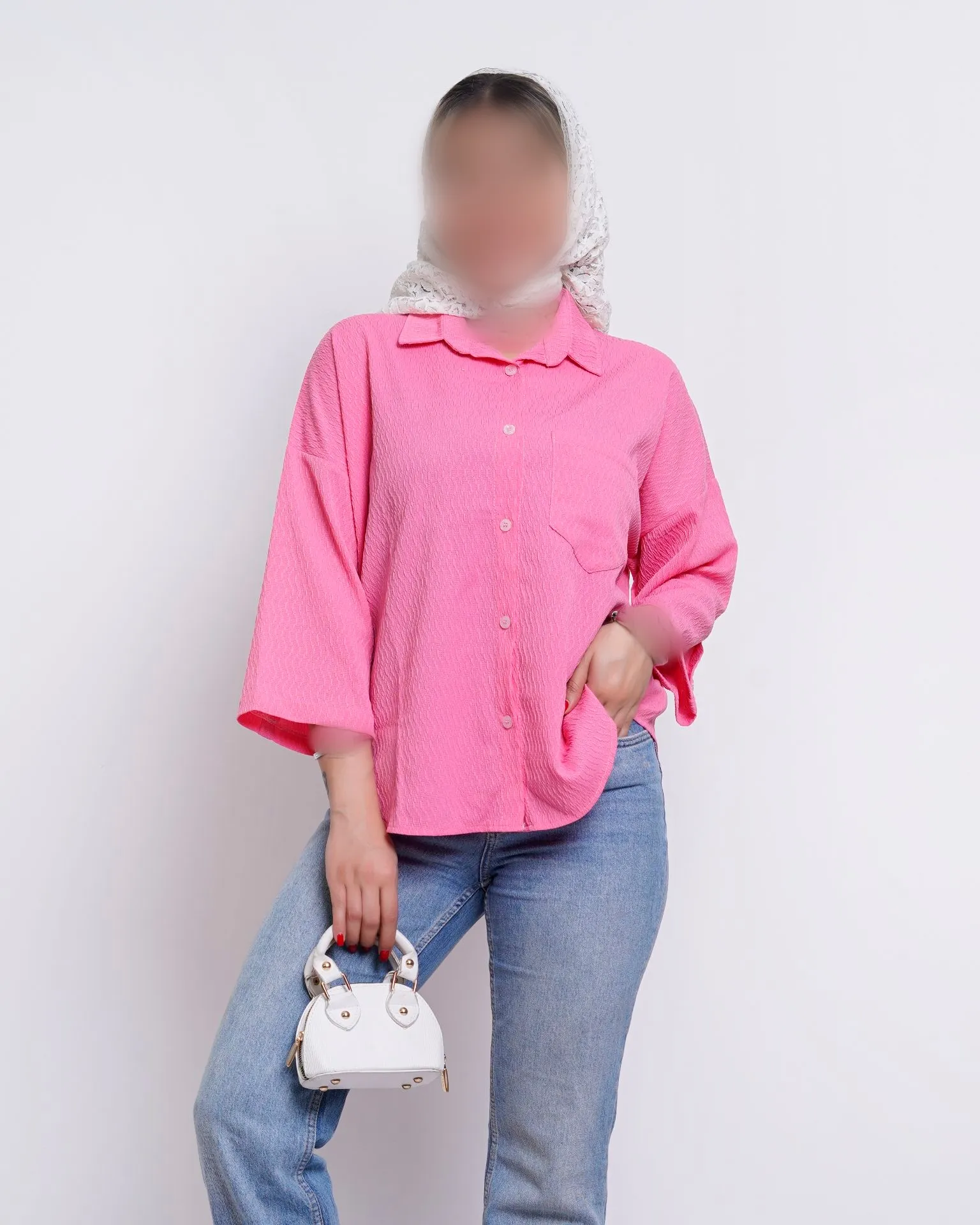 شومیز استین دکمه