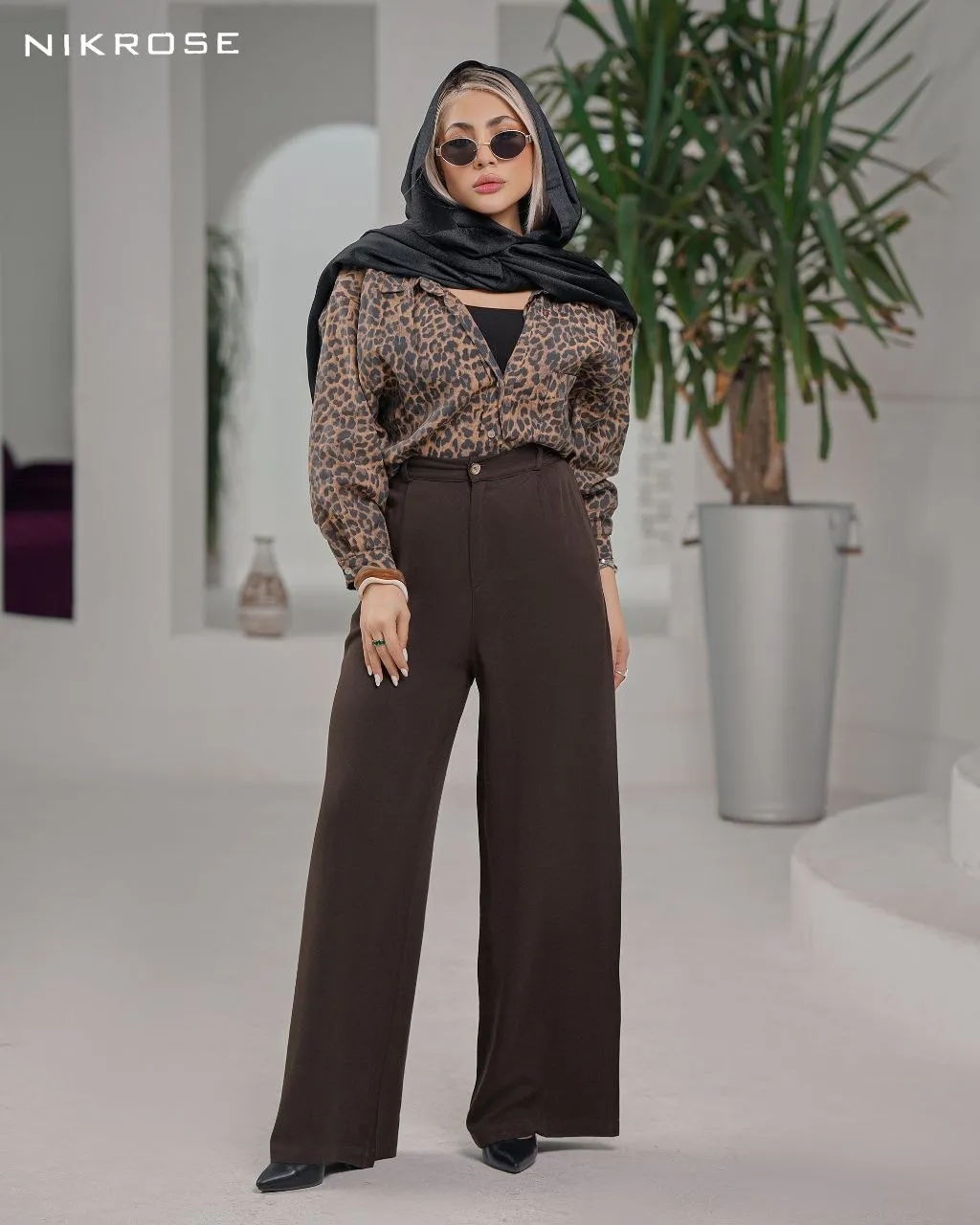 شلوار کتان نخ ، کج راه ریزشی