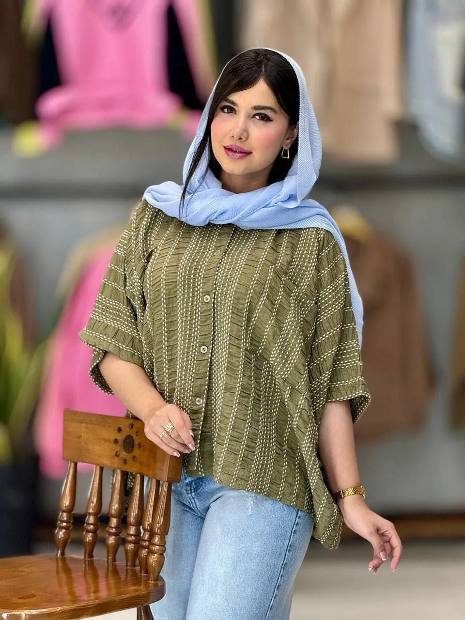 شومیز خفاشی کوک دوزی 4