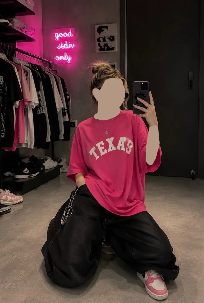 تیشرت باکسی پنبه TEXAS