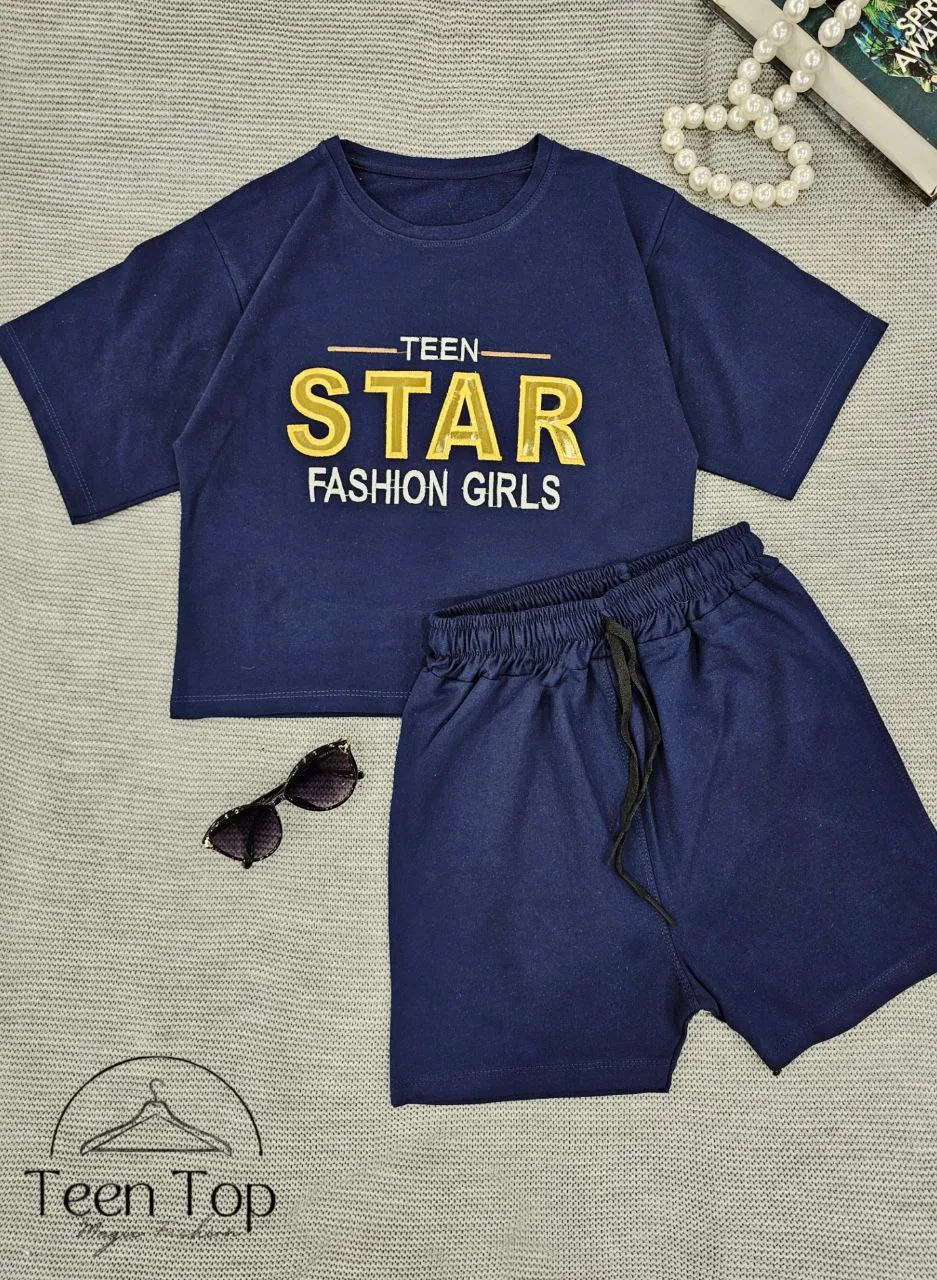 ست نیم تنه و شورتک star