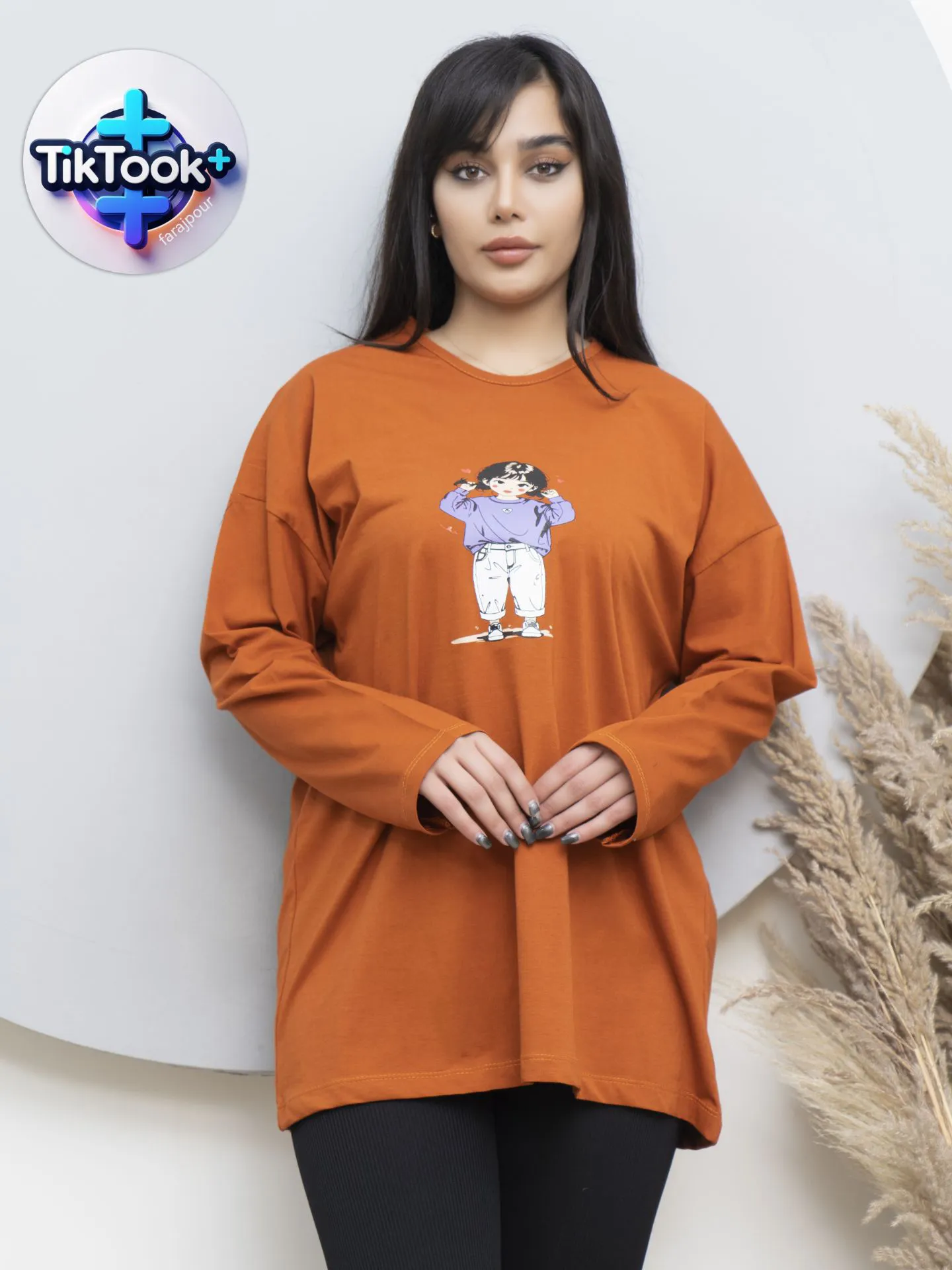 تیشرت استین دارلانگ لش5XL