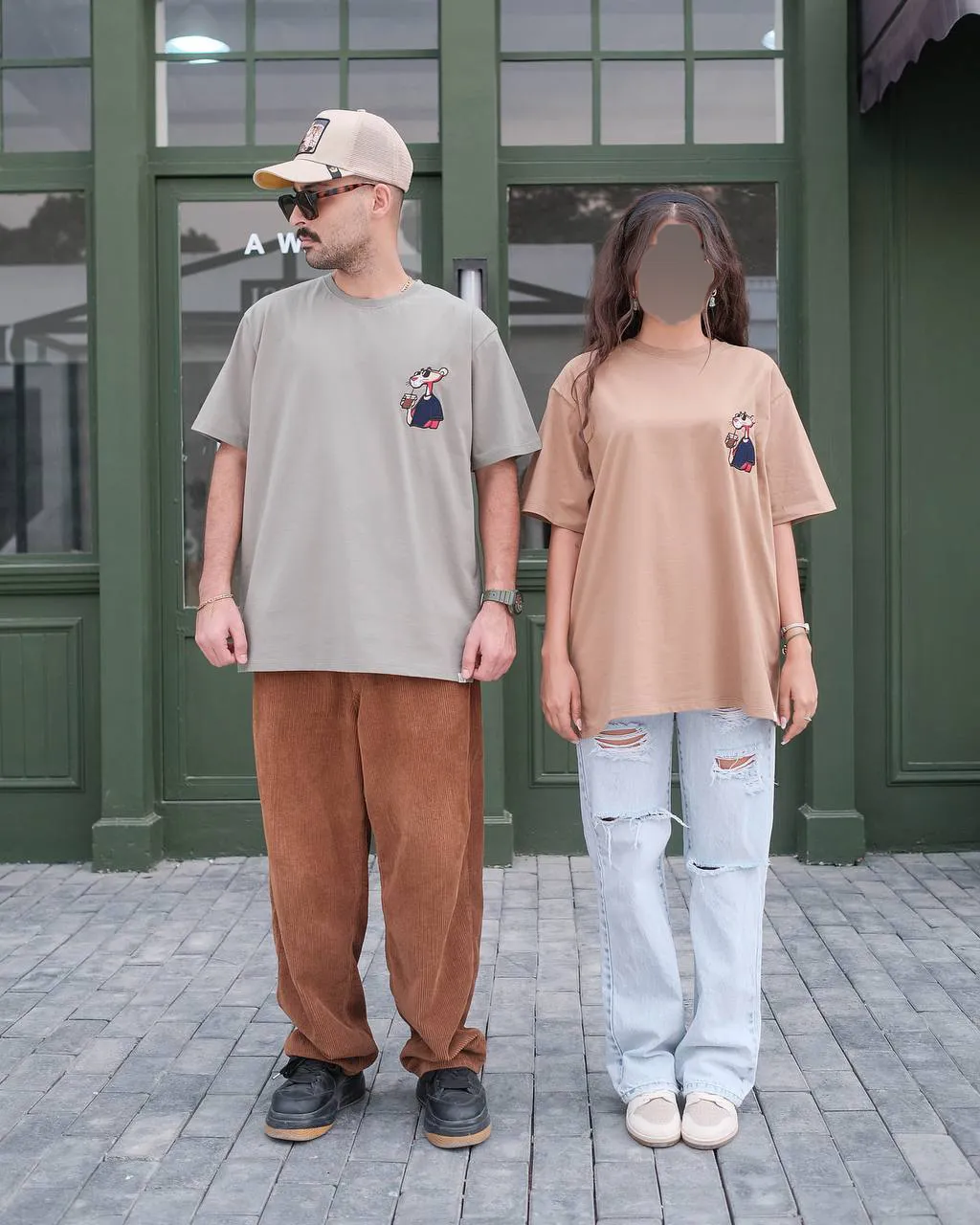 تیشرت لانگ پلنگ صورتی (unisex) 7
