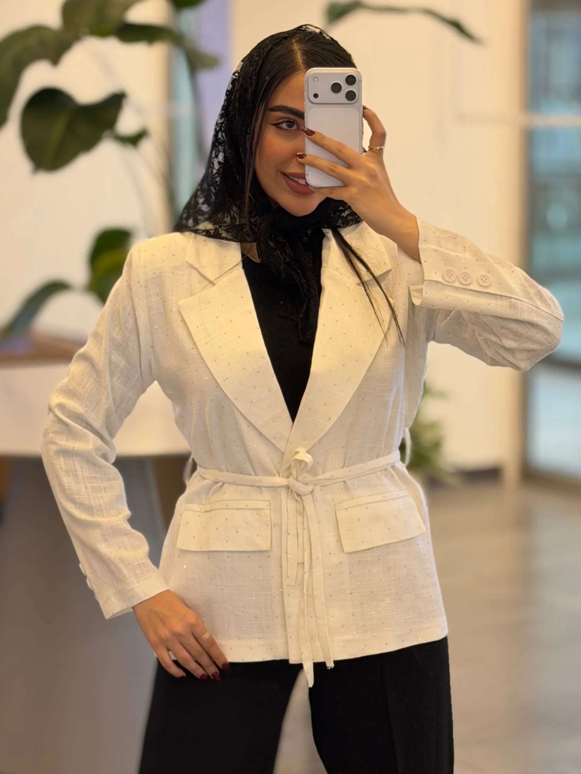 کت لینن نگین 7