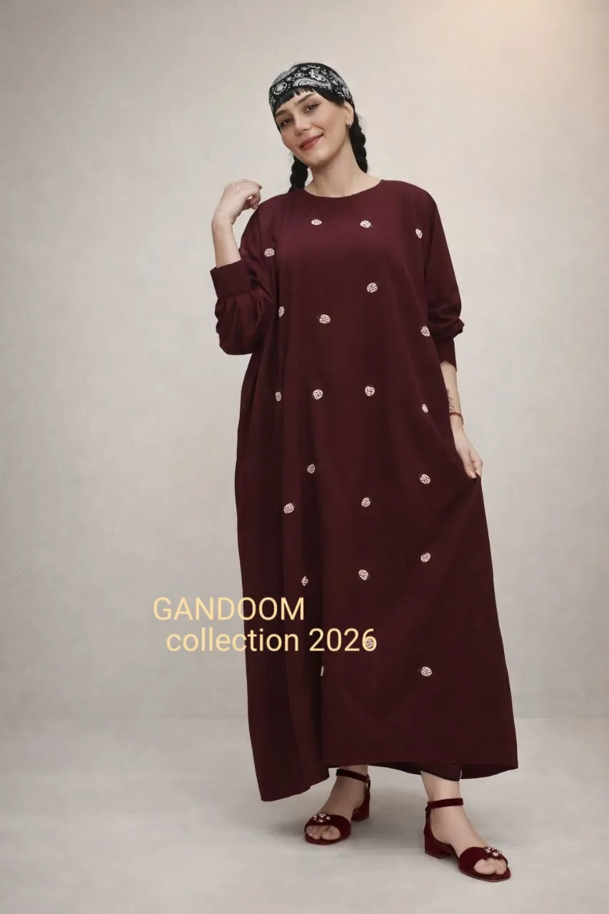 پیراهن ساحلی گلدوزی کفش دوزک 2
