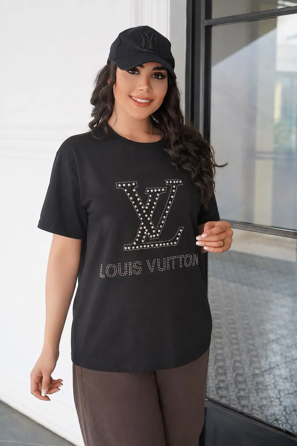 تیشرت مرواریدی LV