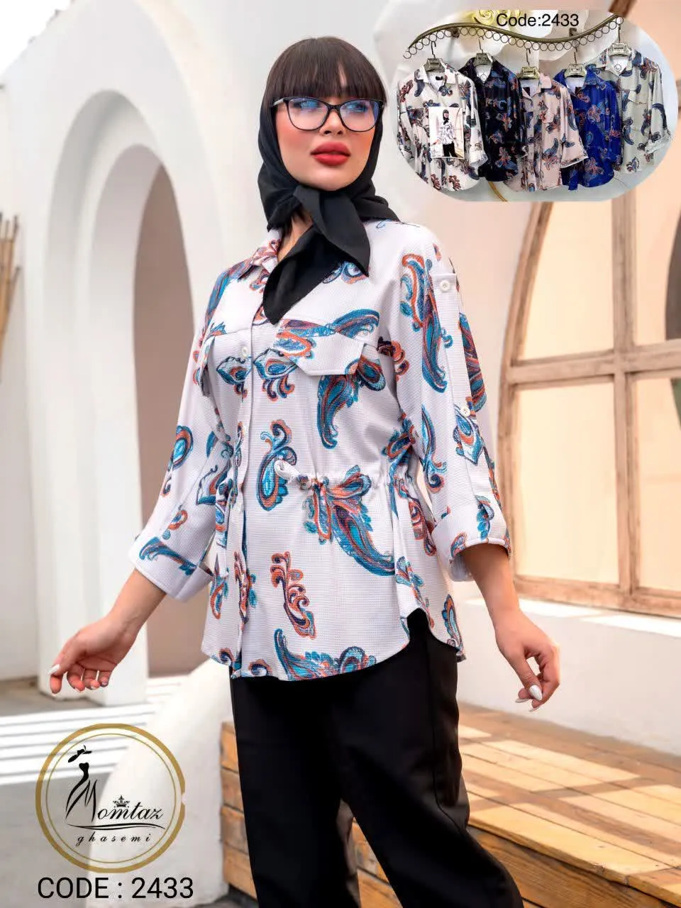 شومیز کمر گت سرشانه بندی جدید