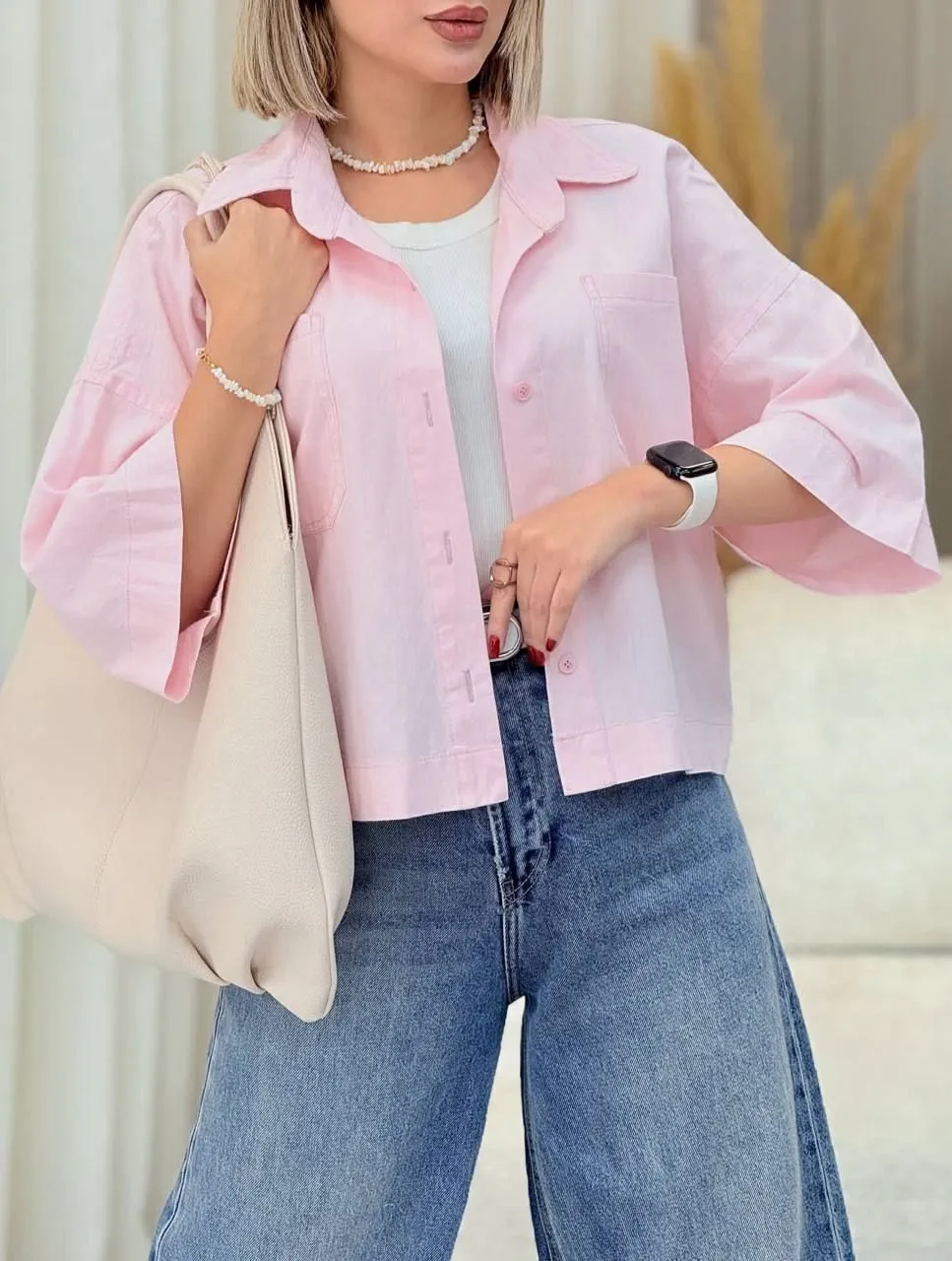 شومیز لاکی دو جیب 3