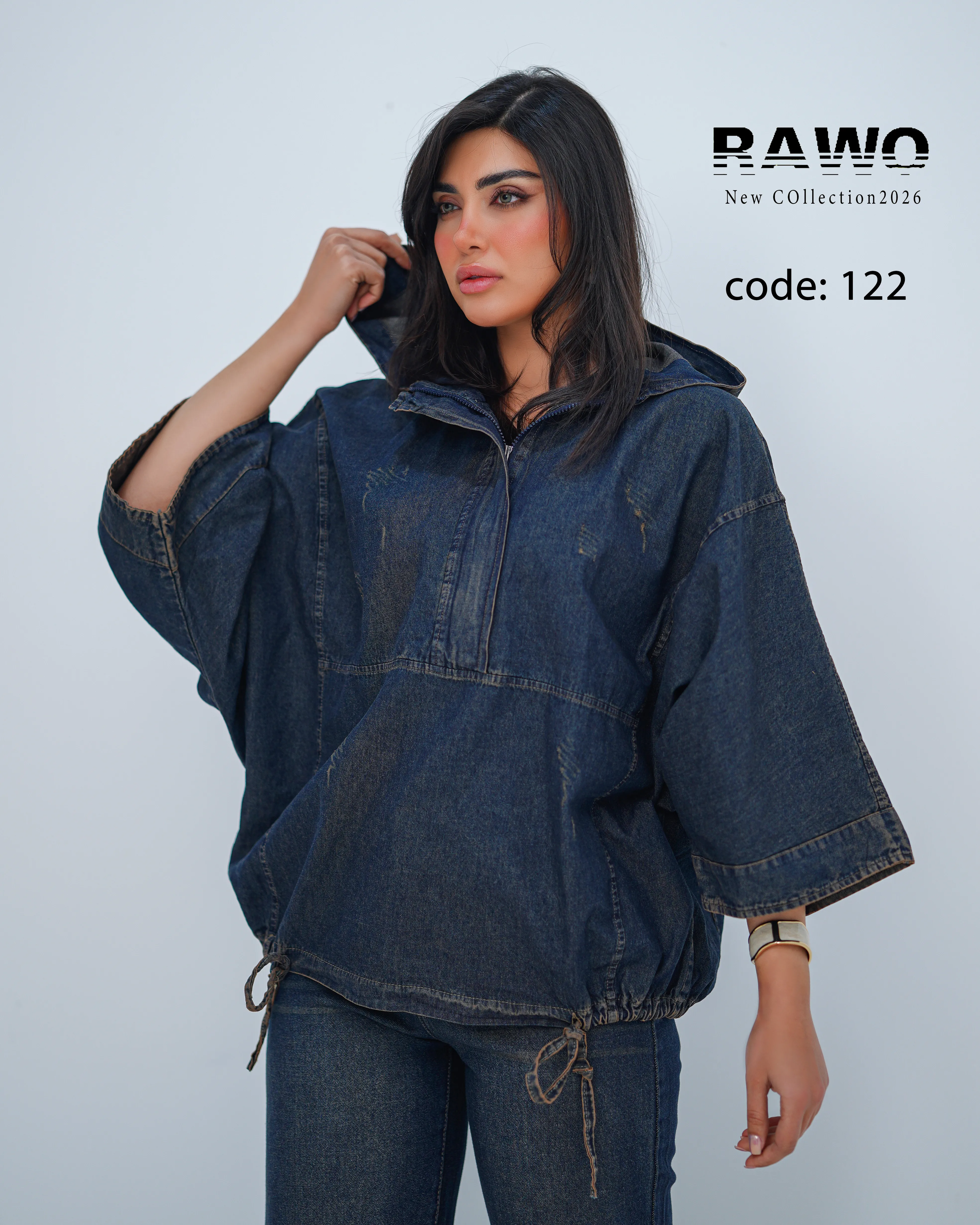 شومیز جین کلاه دار 4