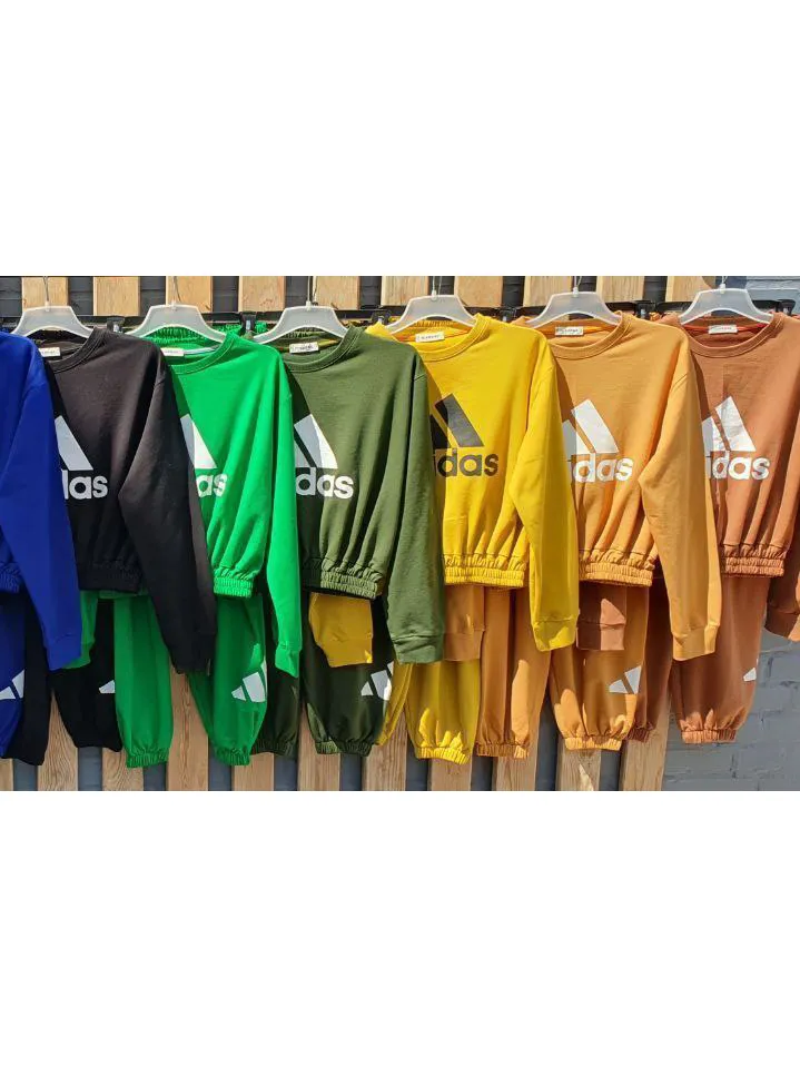 ست بلوز پایین کش و شلوار دمپا کش مدل:adidas 2
