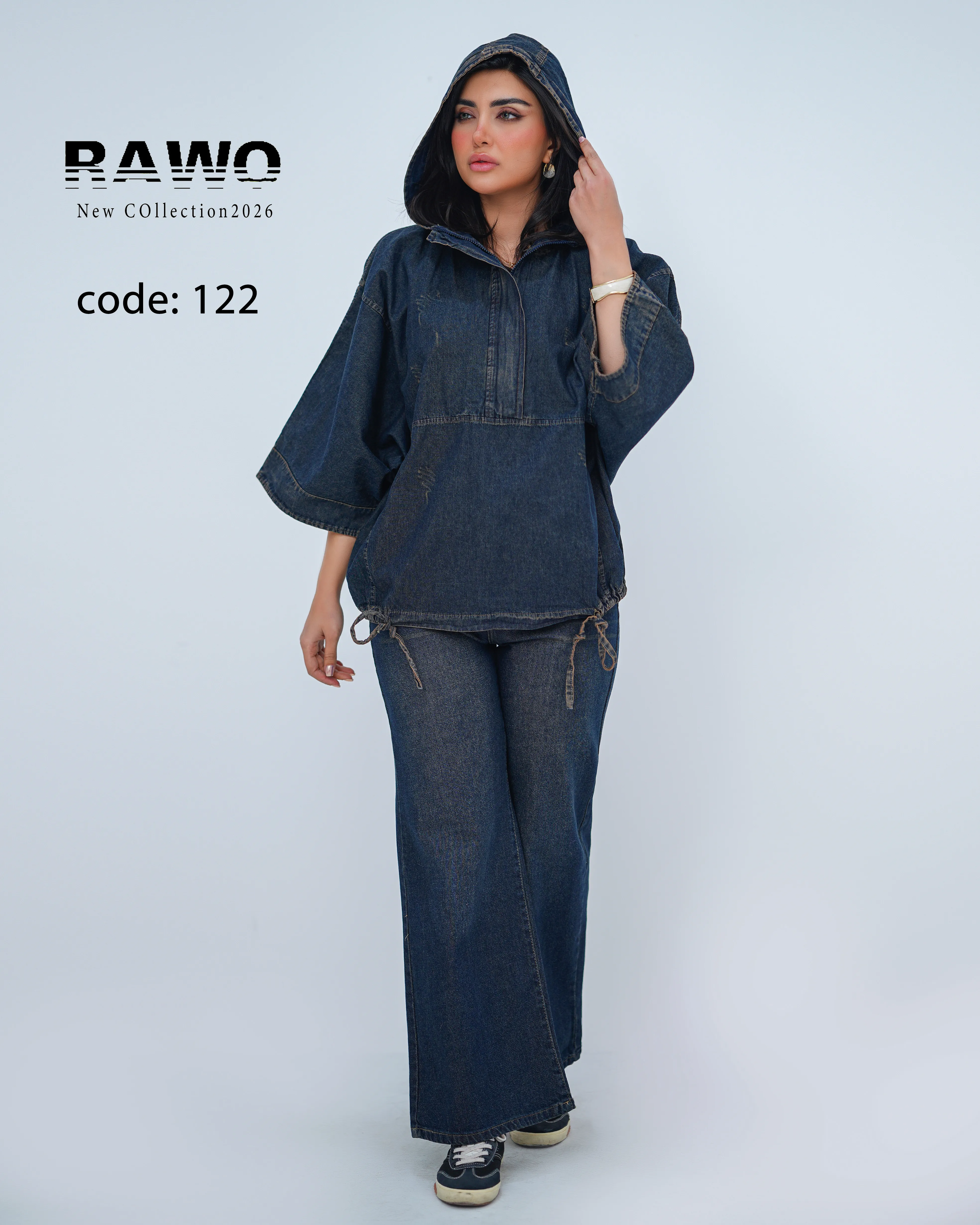 شومیز جین کلاه دار 2