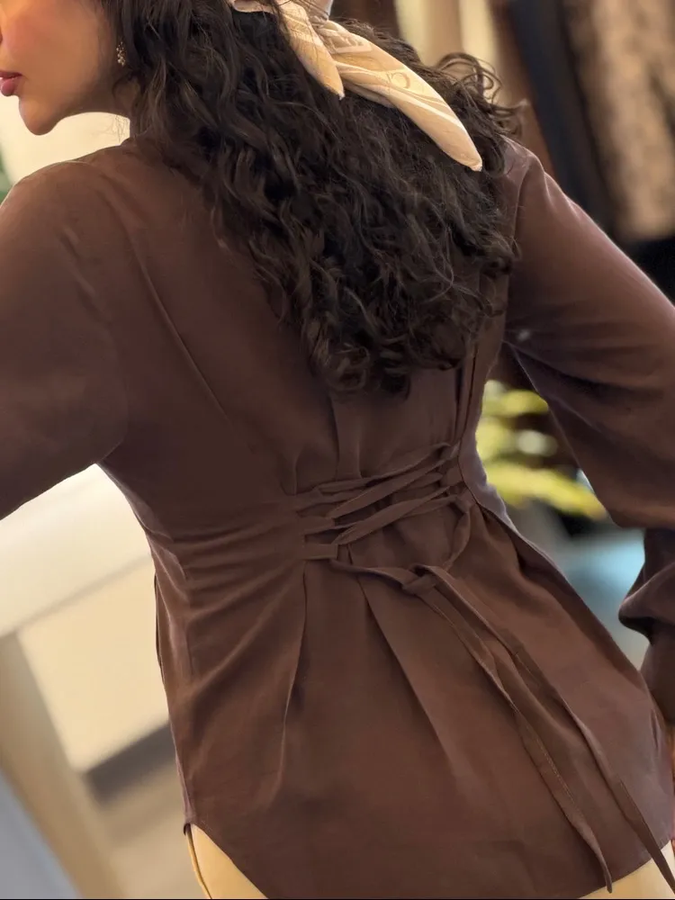 شومیز سیلک پشت بندی 8
