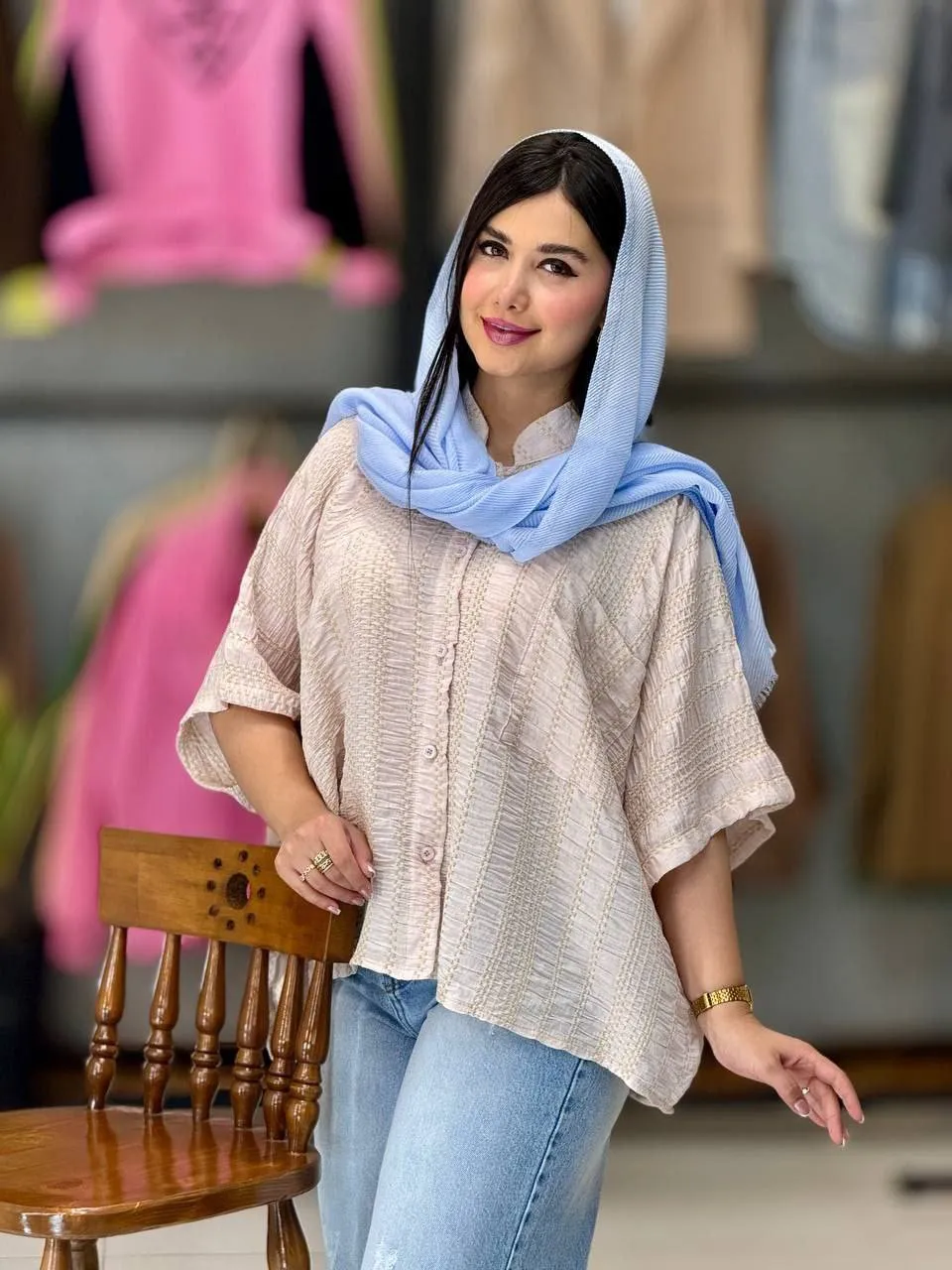 شومیز خفاشی کوک دوزی 6