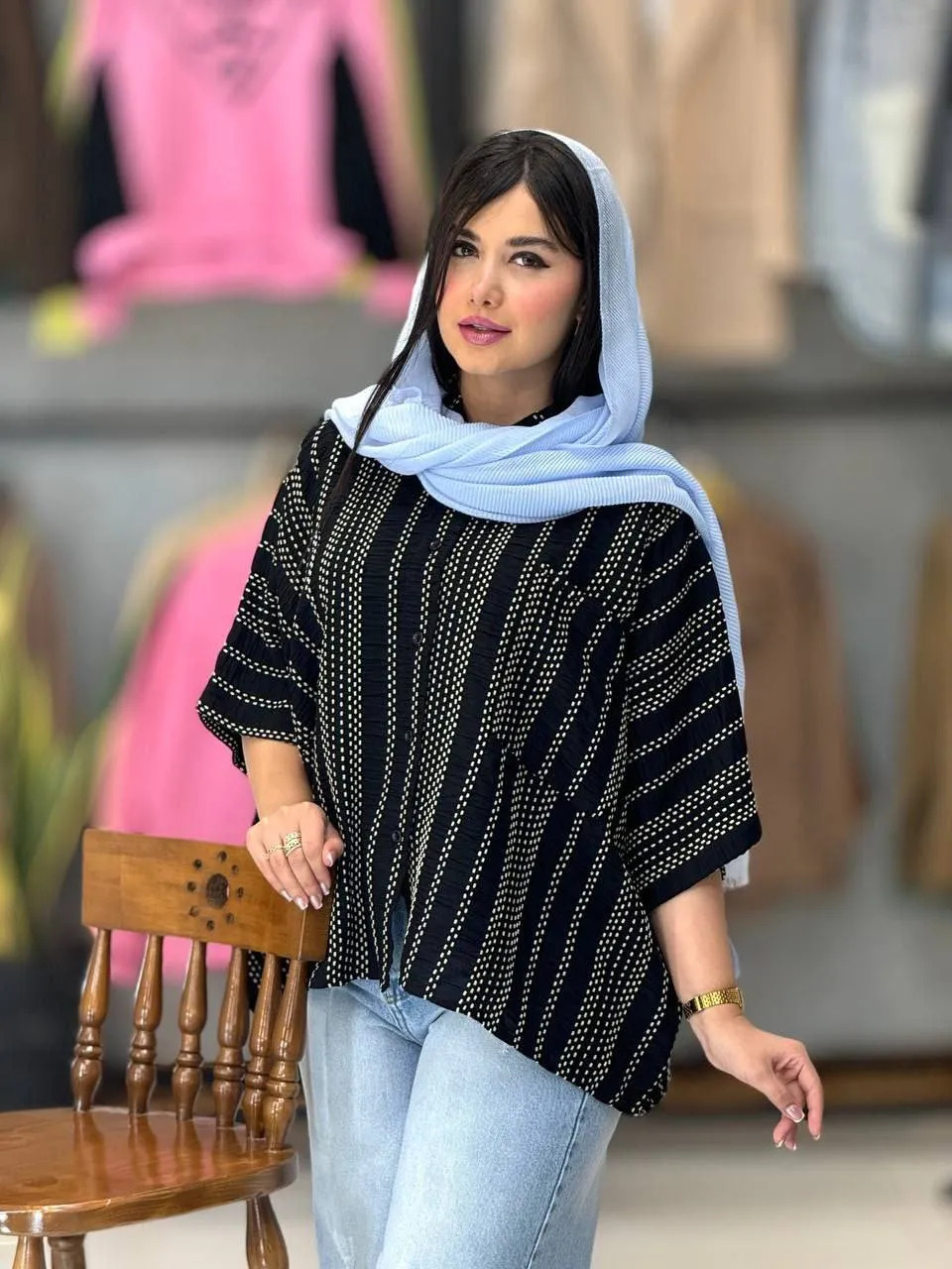 شومیز خفاشی کوک دوزی 5