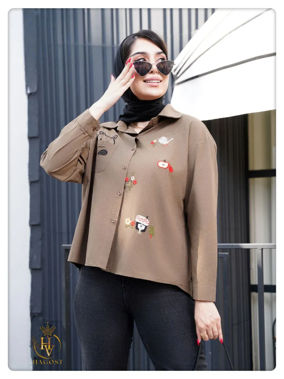 شومیز کتان گلدوزی 8