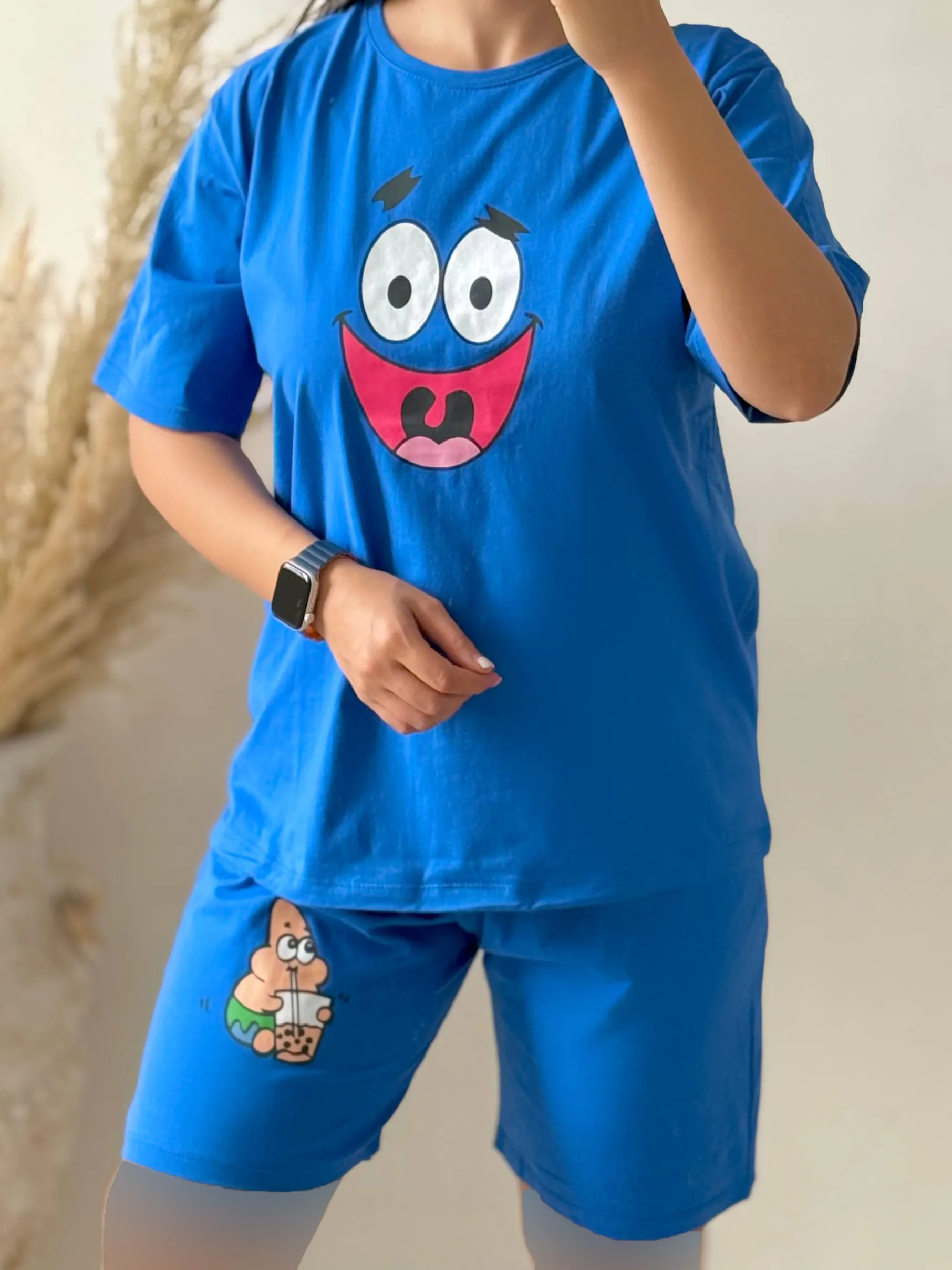 ست تیشرت و شلوارک قواره دار 2