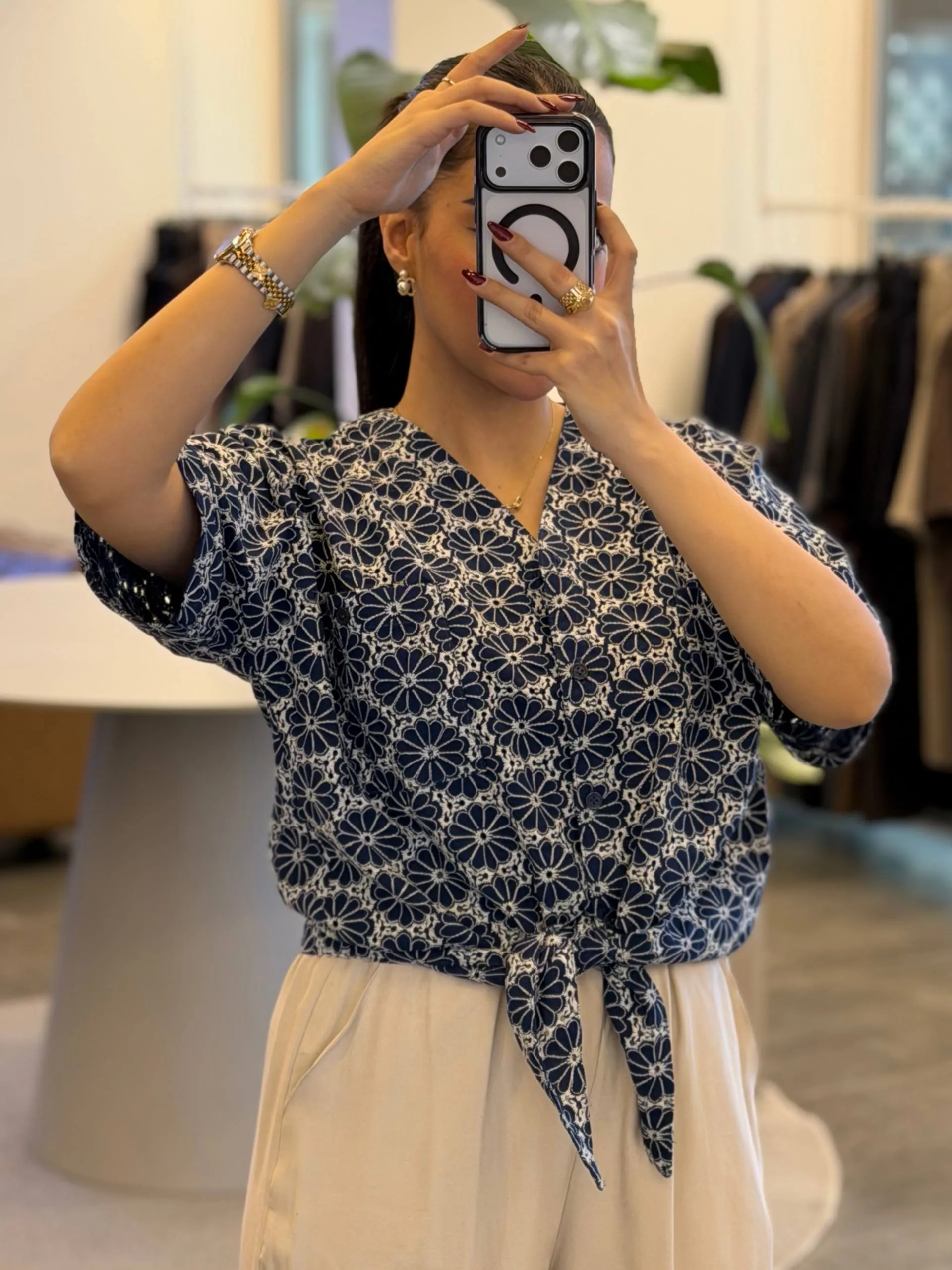شومیز سوزن دوزی گره ای 4