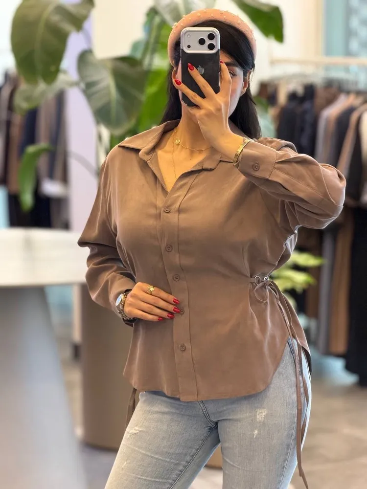 شومیز سیلک کمرحلقه 10