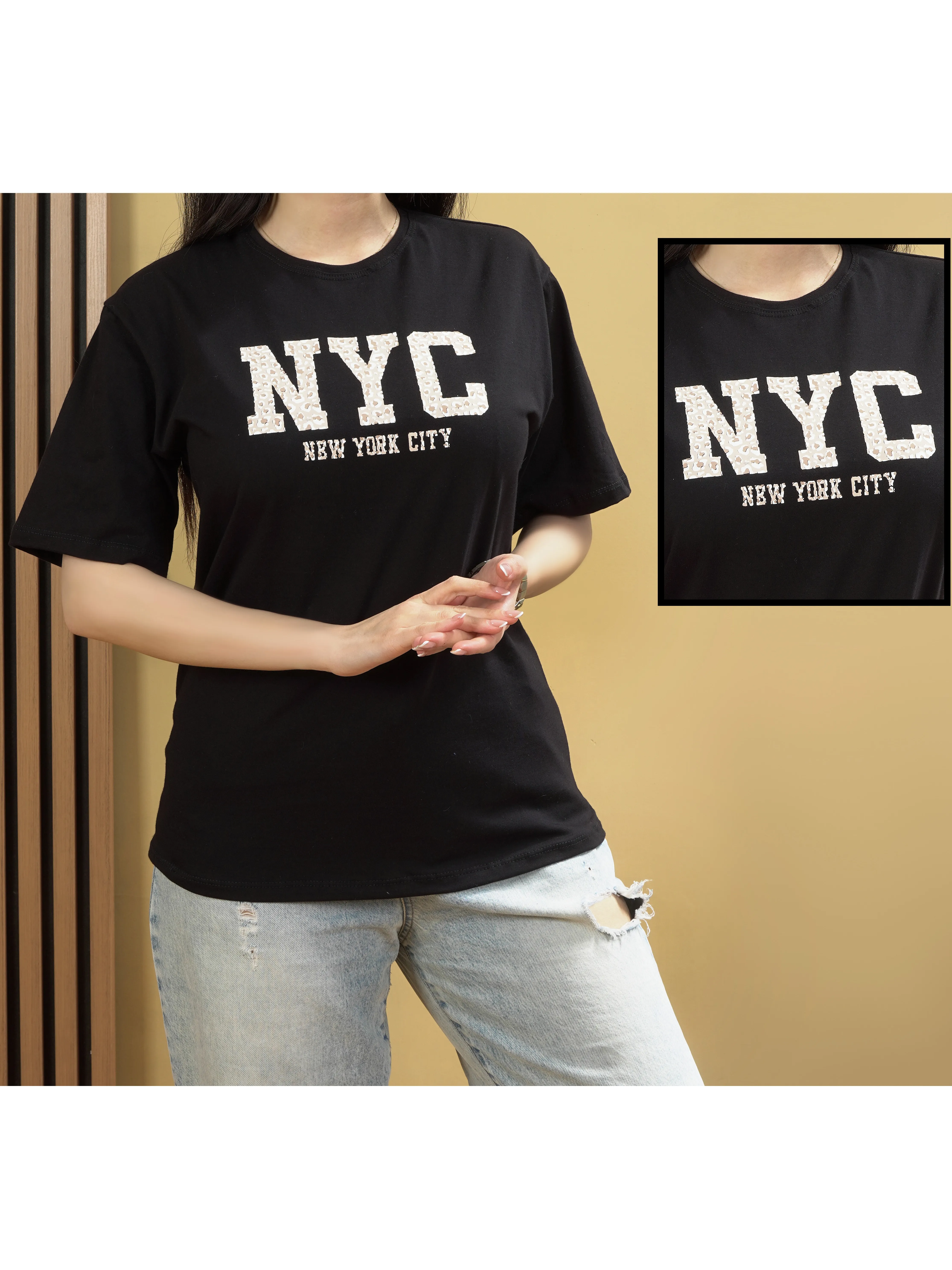 تیشرت NYC پلنگی