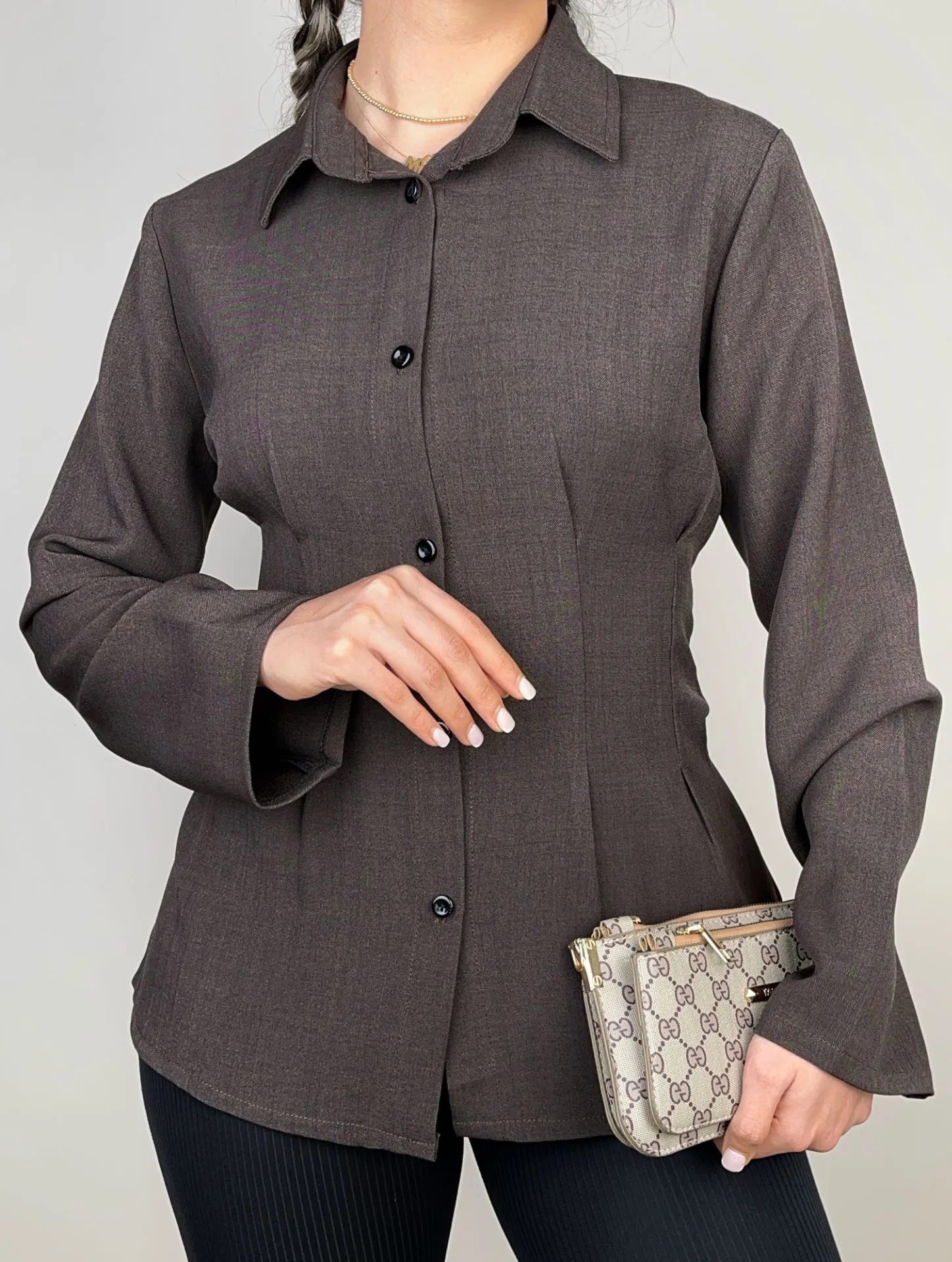 شومیز پشت گره مزونی 7