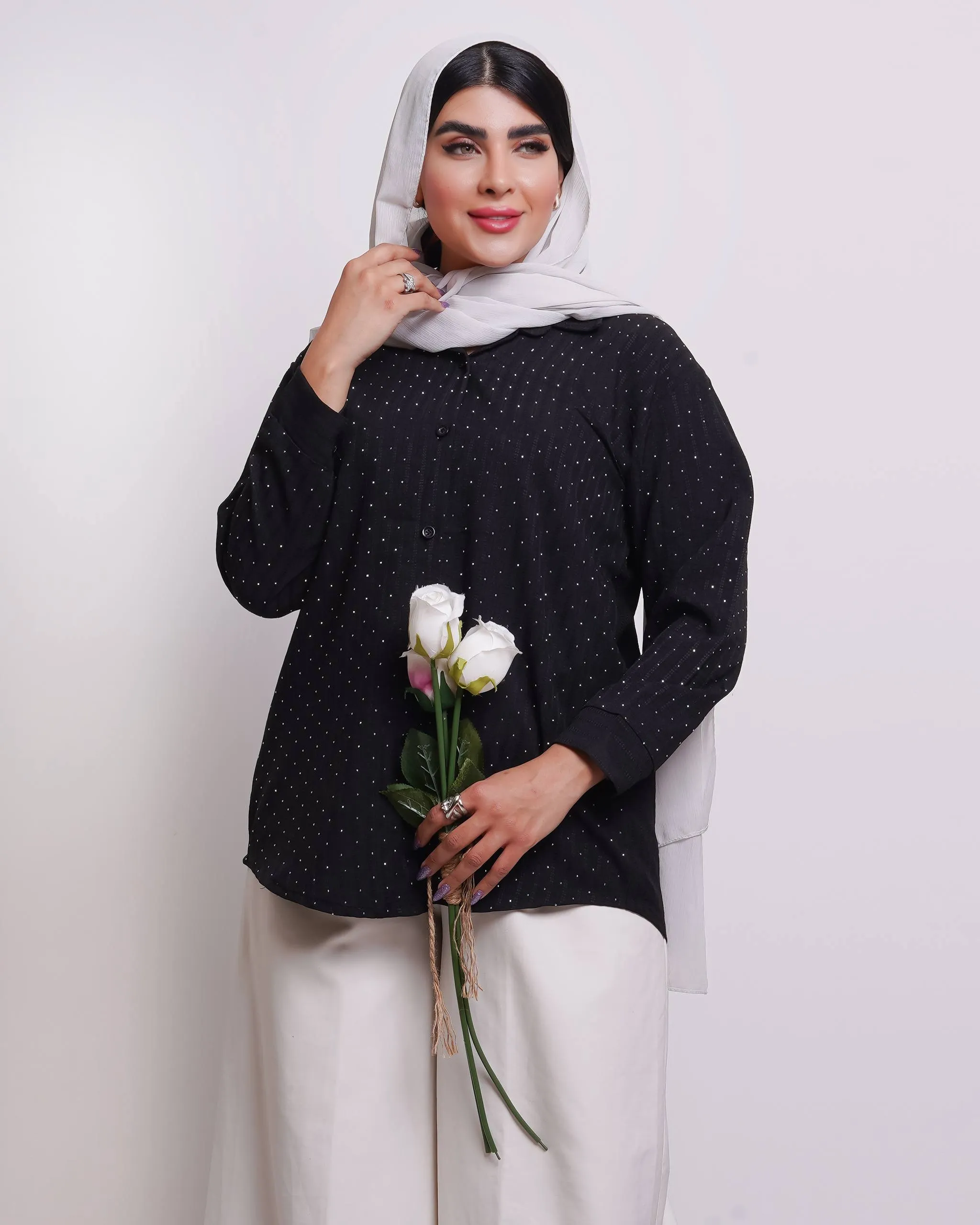 شومیز نگین دار