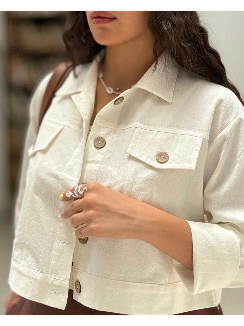 کراپ کت لینن
