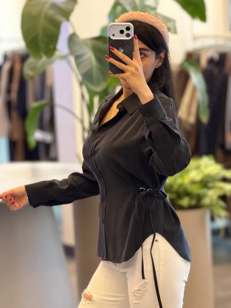 شومیز سیلک کمرحلقه 4