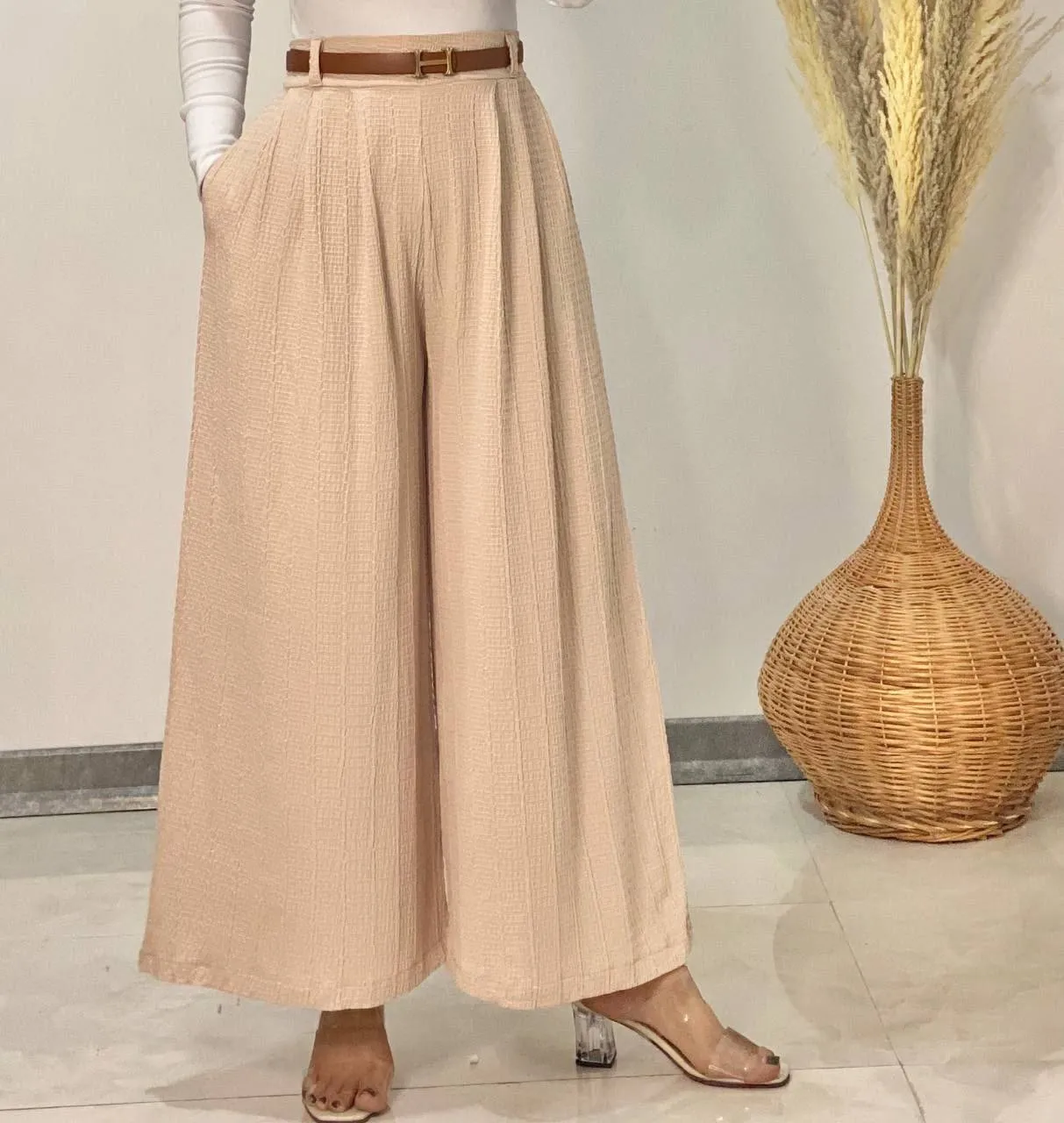 شلوار واید بیسکویتی