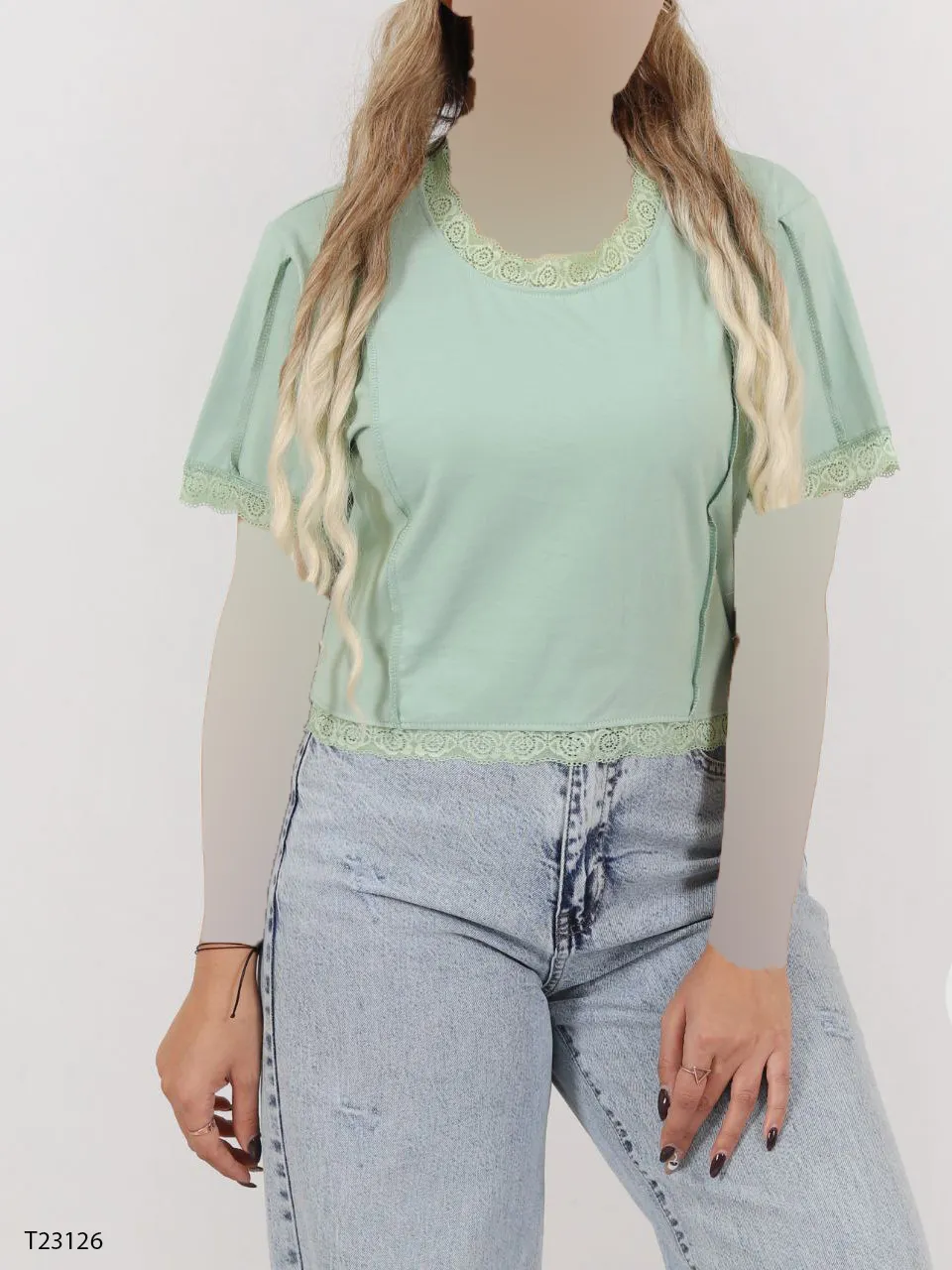تیشرت باکسی گیپوری ساده 3