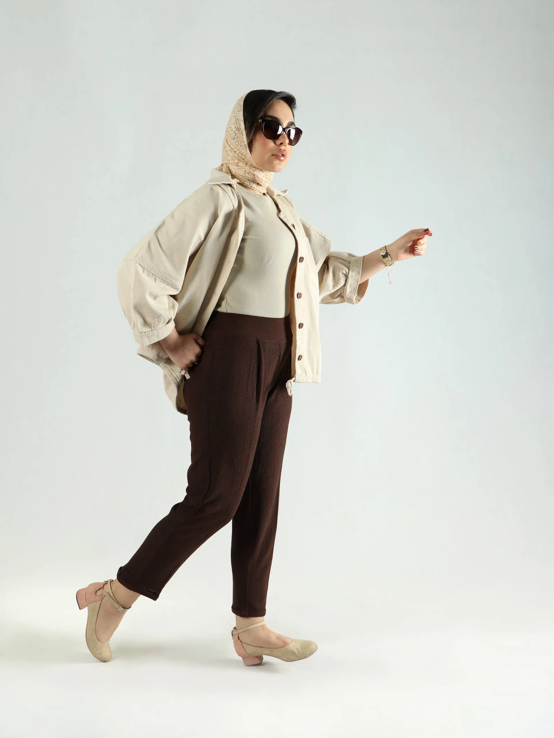 شلوار مام نخی چروک 9