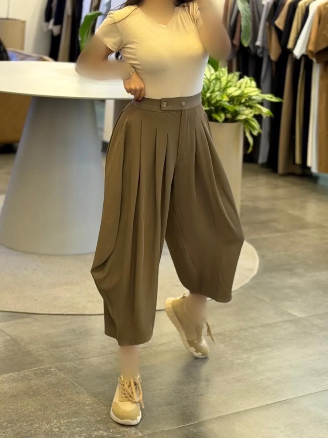 شلوار کرپ خمره ای 2