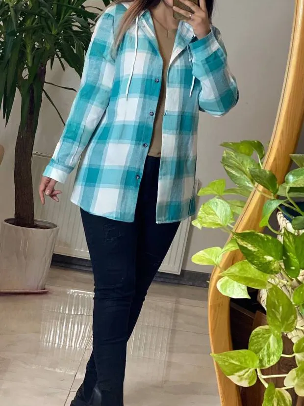شومیز کلاه دار