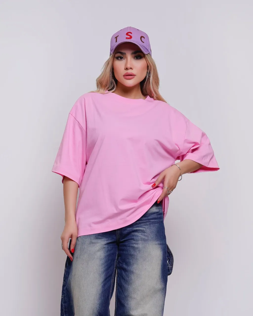 تیشرت باکسی Vip بیسیک کالیته پاستیلی 5