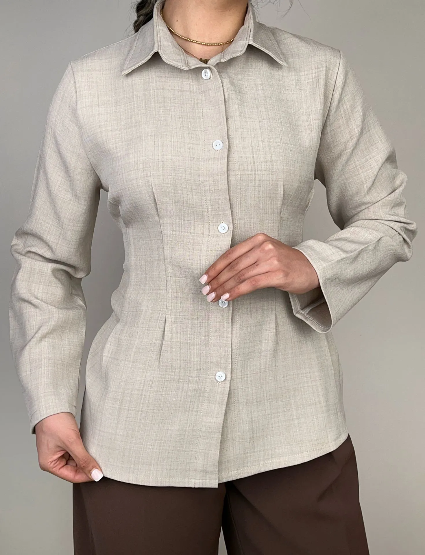 شومیز پشت گره مزونی 6