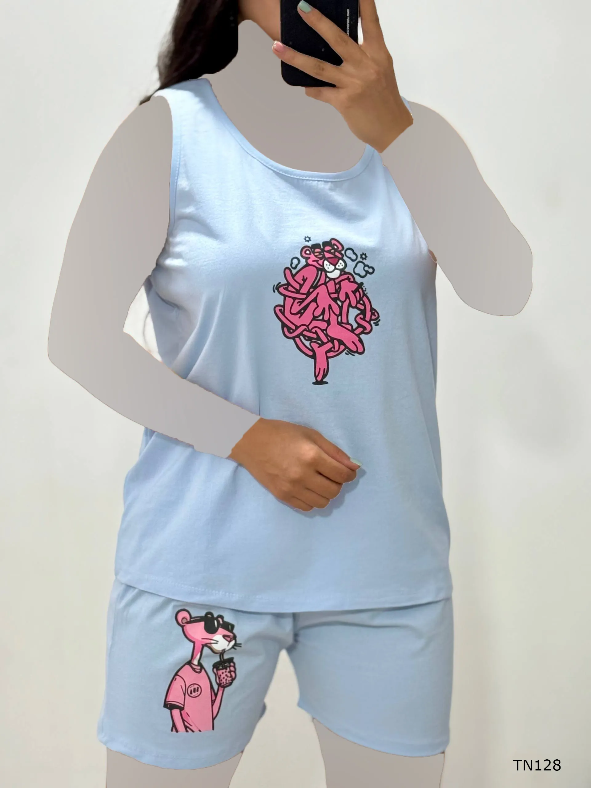 ست تاپ و شرتک قواره دار