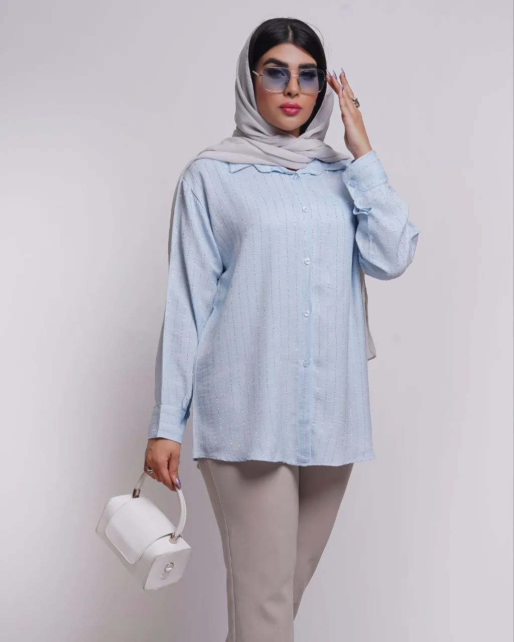 شومیز نگین دار