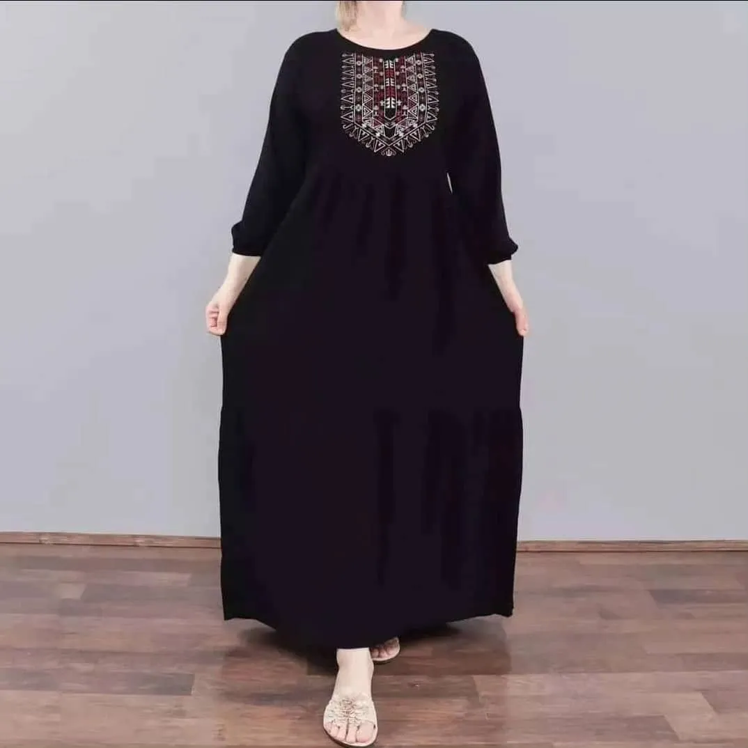 پیراهن نخی ساحلی
