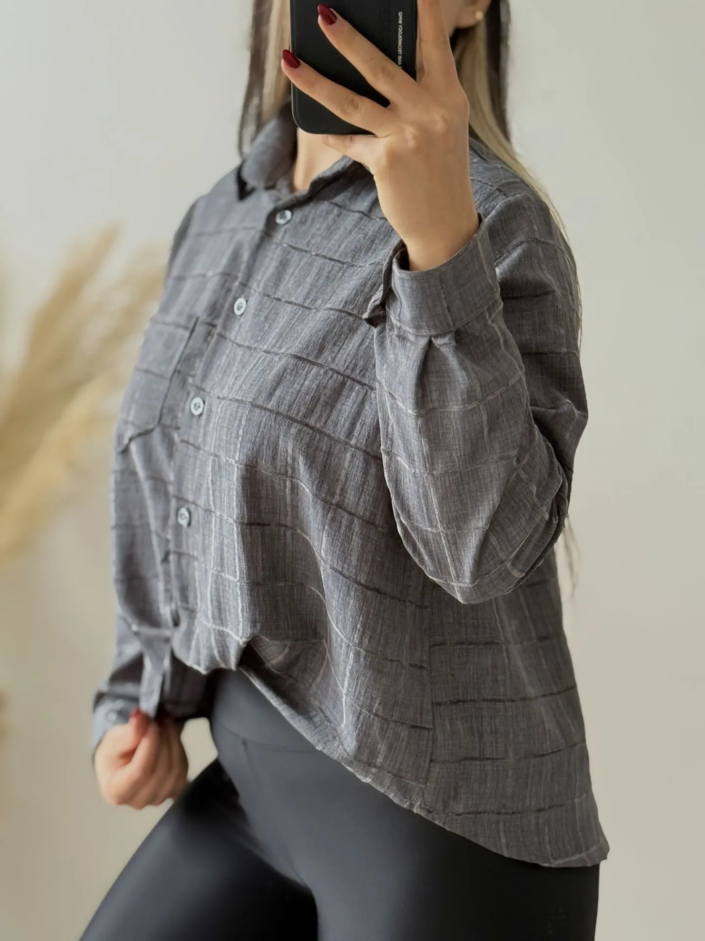 شومیز جلو پیچ چهارخونه 2