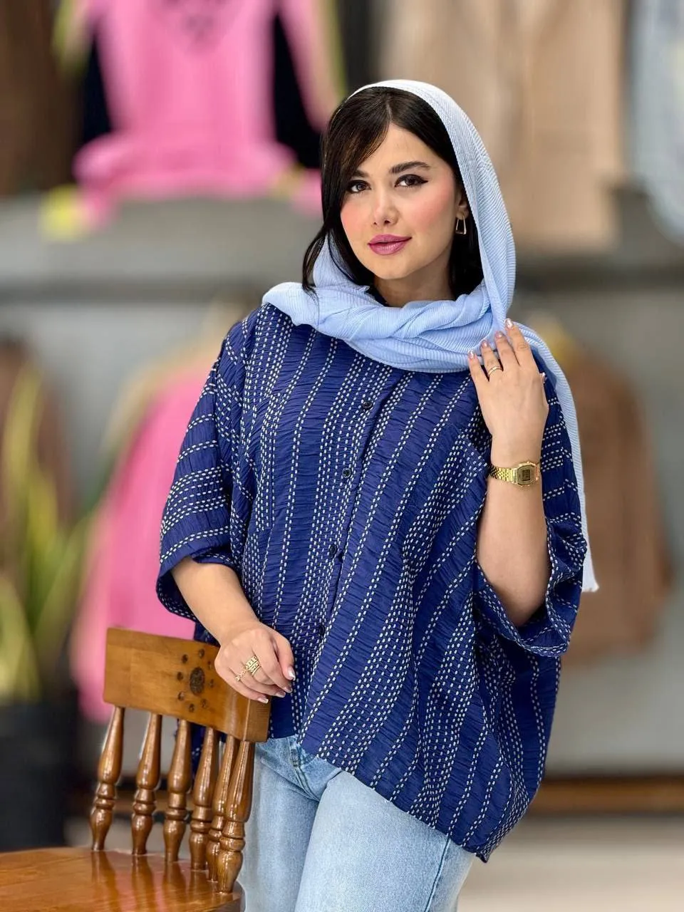 شومیز خفاشی کوک دوزی