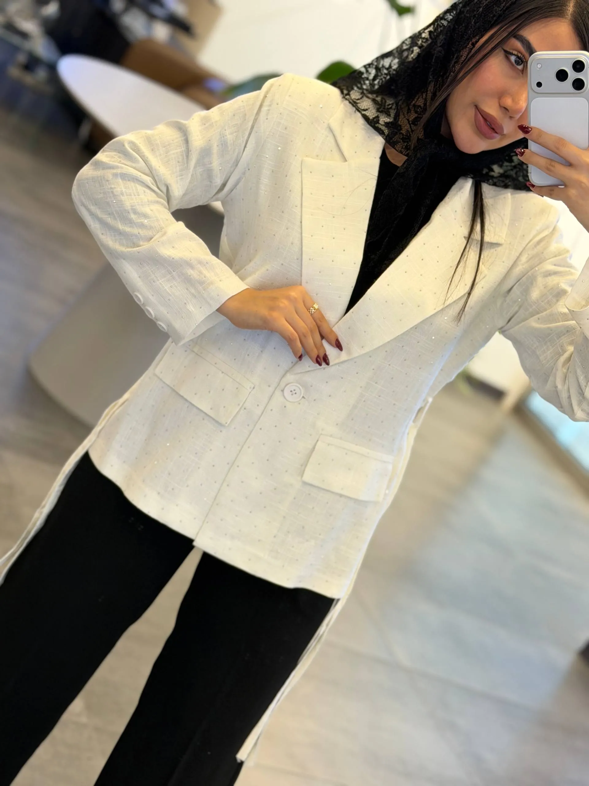 کت لینن نگین 4