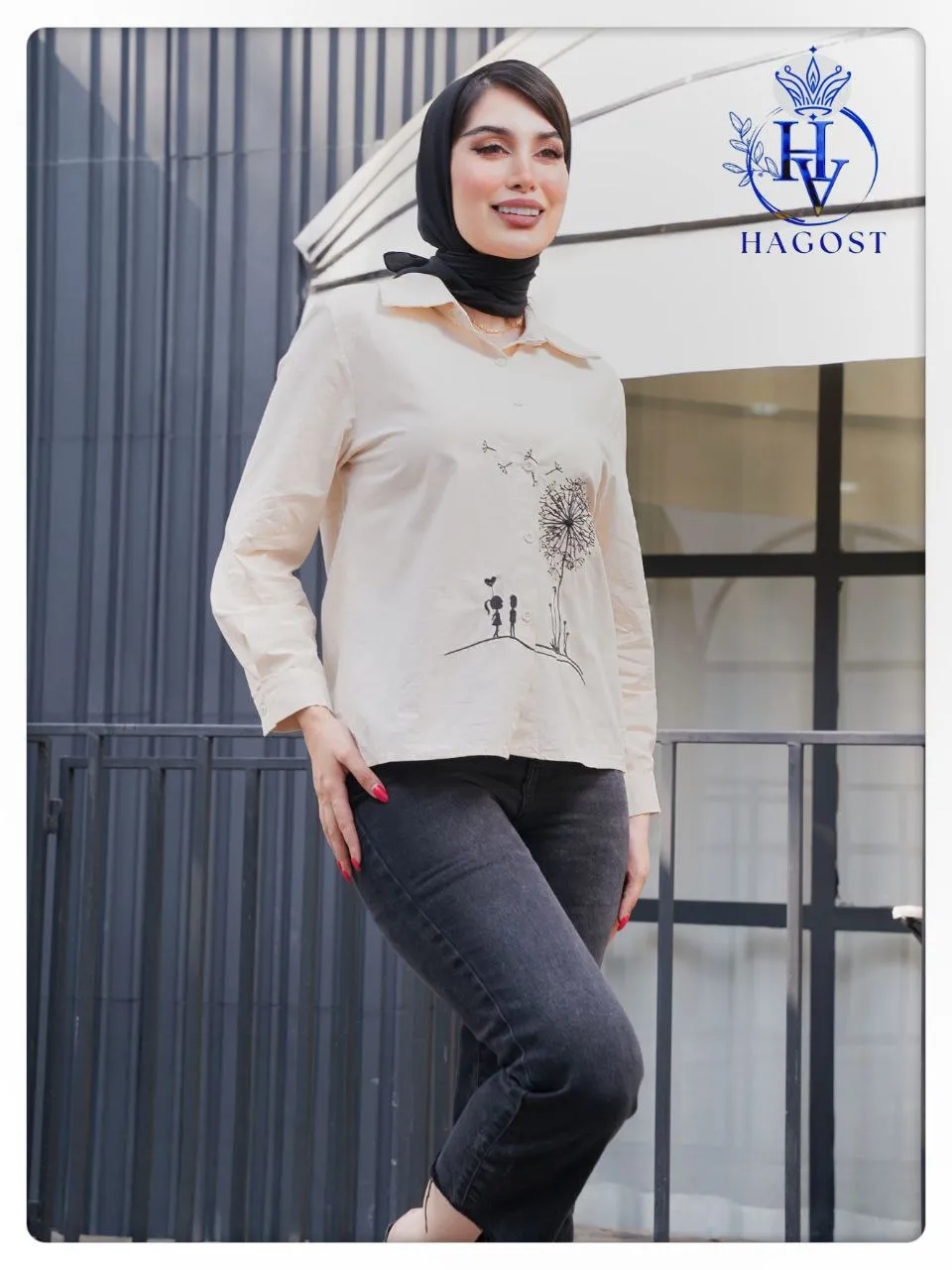 شومیز کتان گلدوزی 4