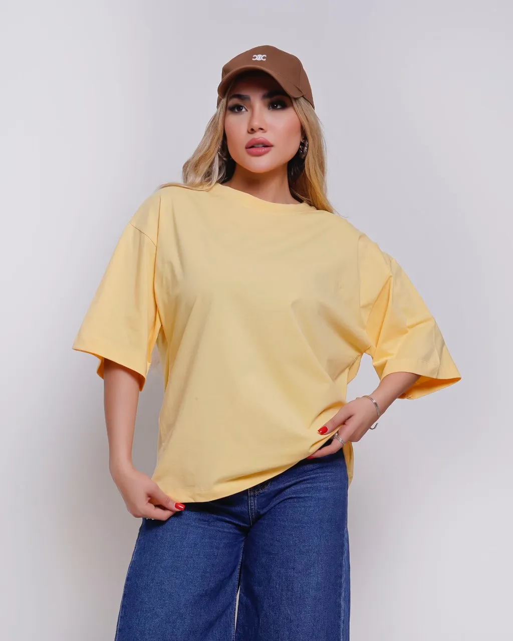 تیشرت باکسی Vip بیسیک کالیته پاستیلی 6
