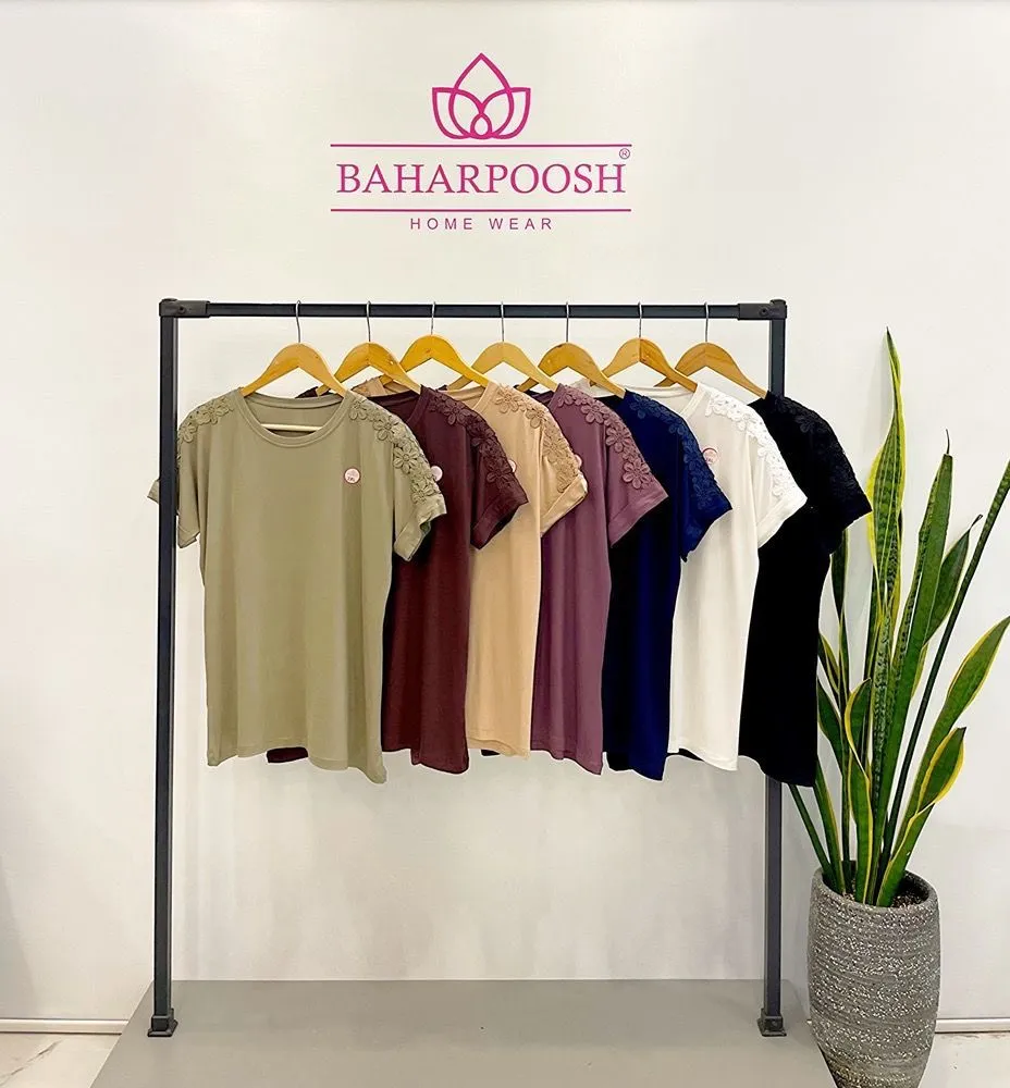 تیشرت سرشانه گیپور 2