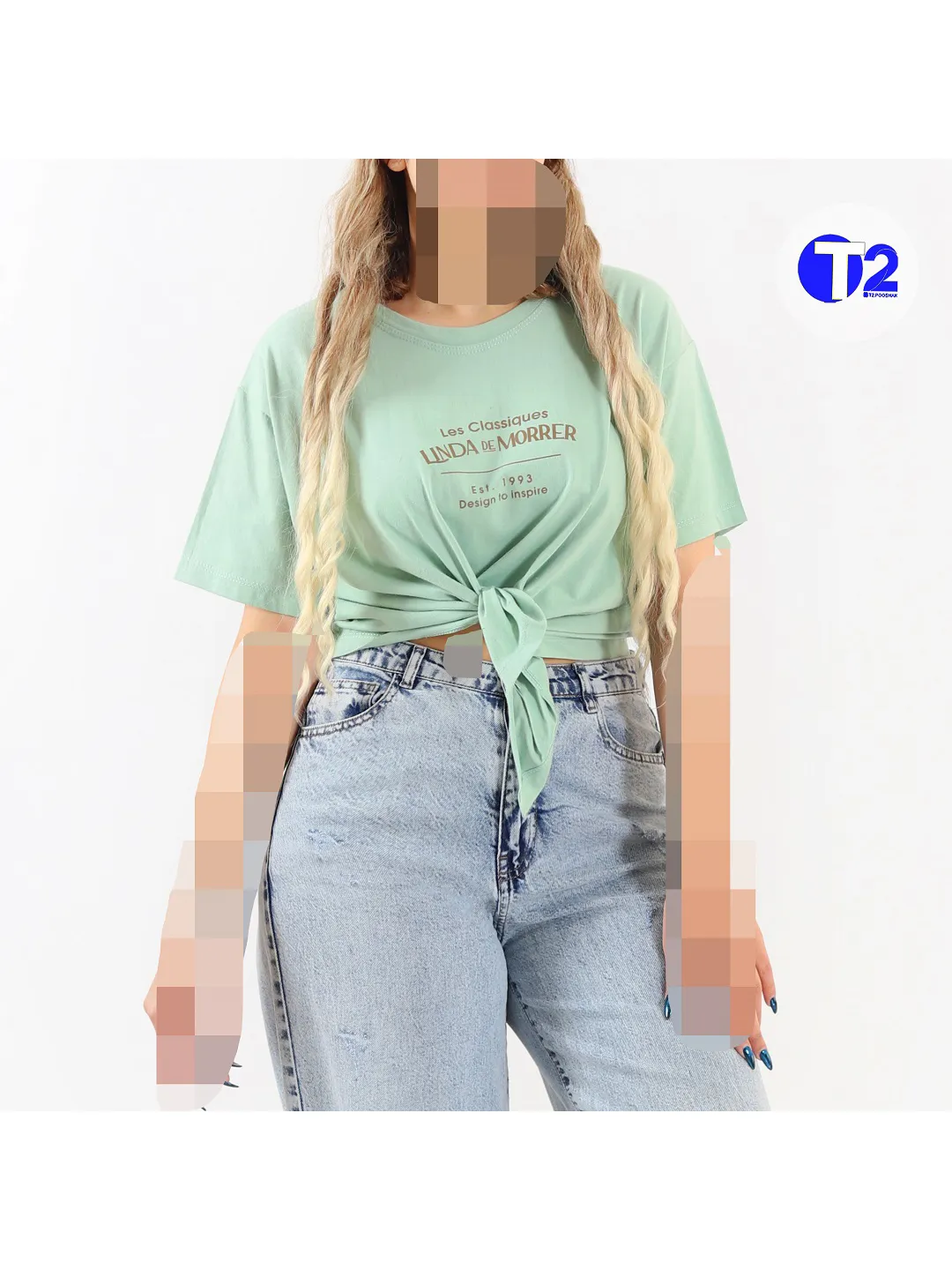 تیشرت پایین گره لیندا 2