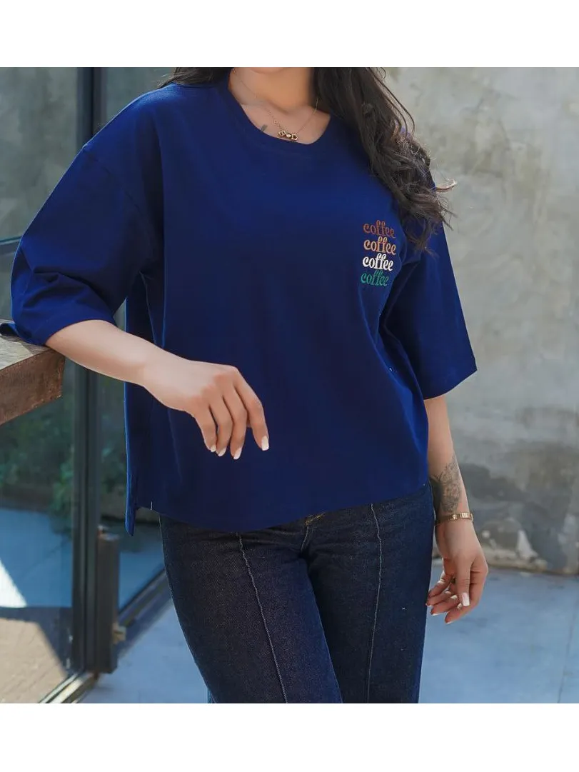 تیشرت باکسی گلدوزی 7