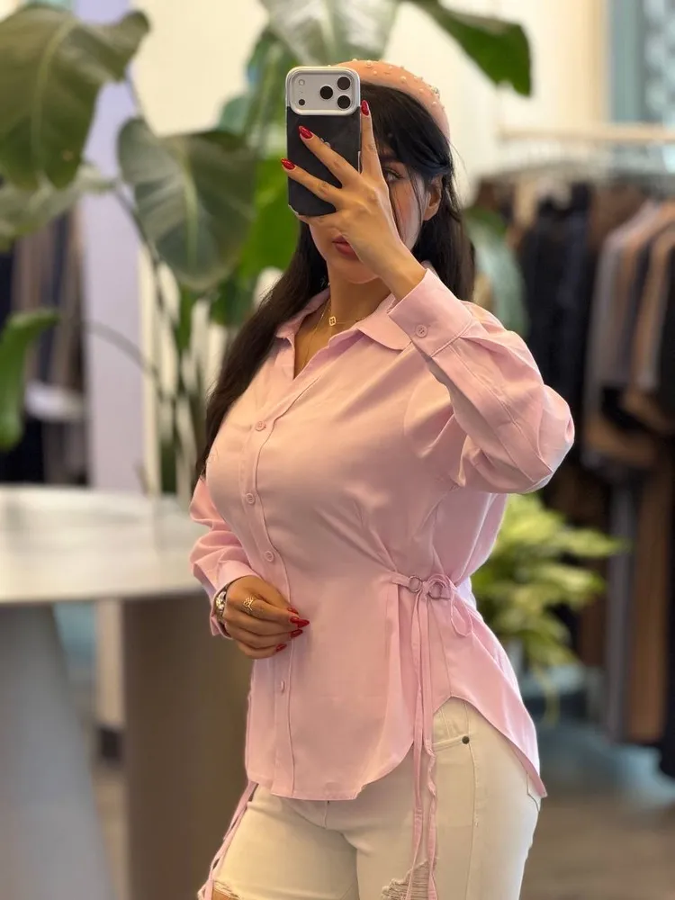 شومیز سیلک کمرحلقه 12