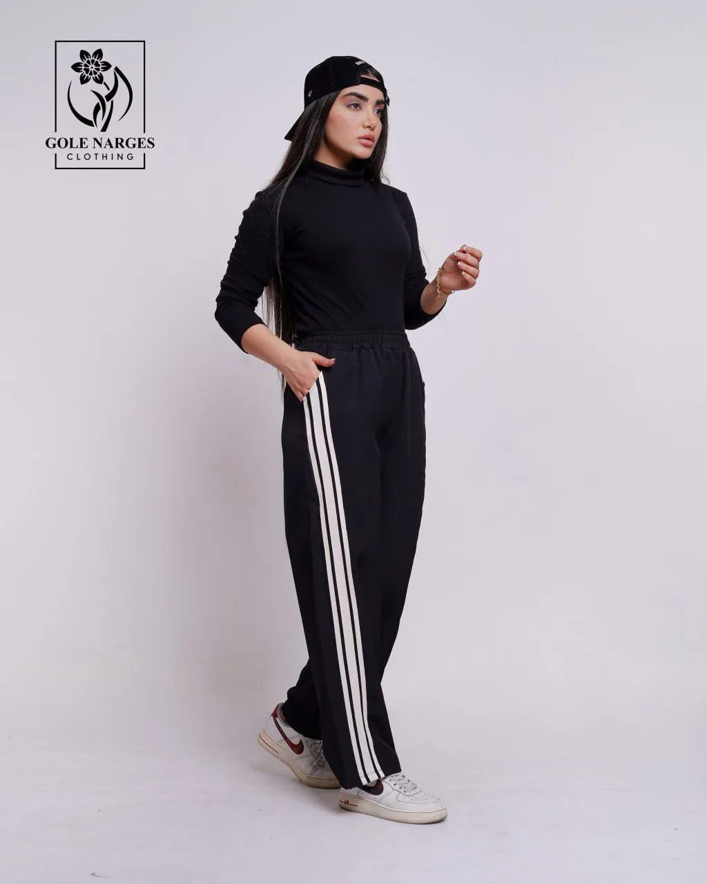 شلوار بغل 3 نوار نوار