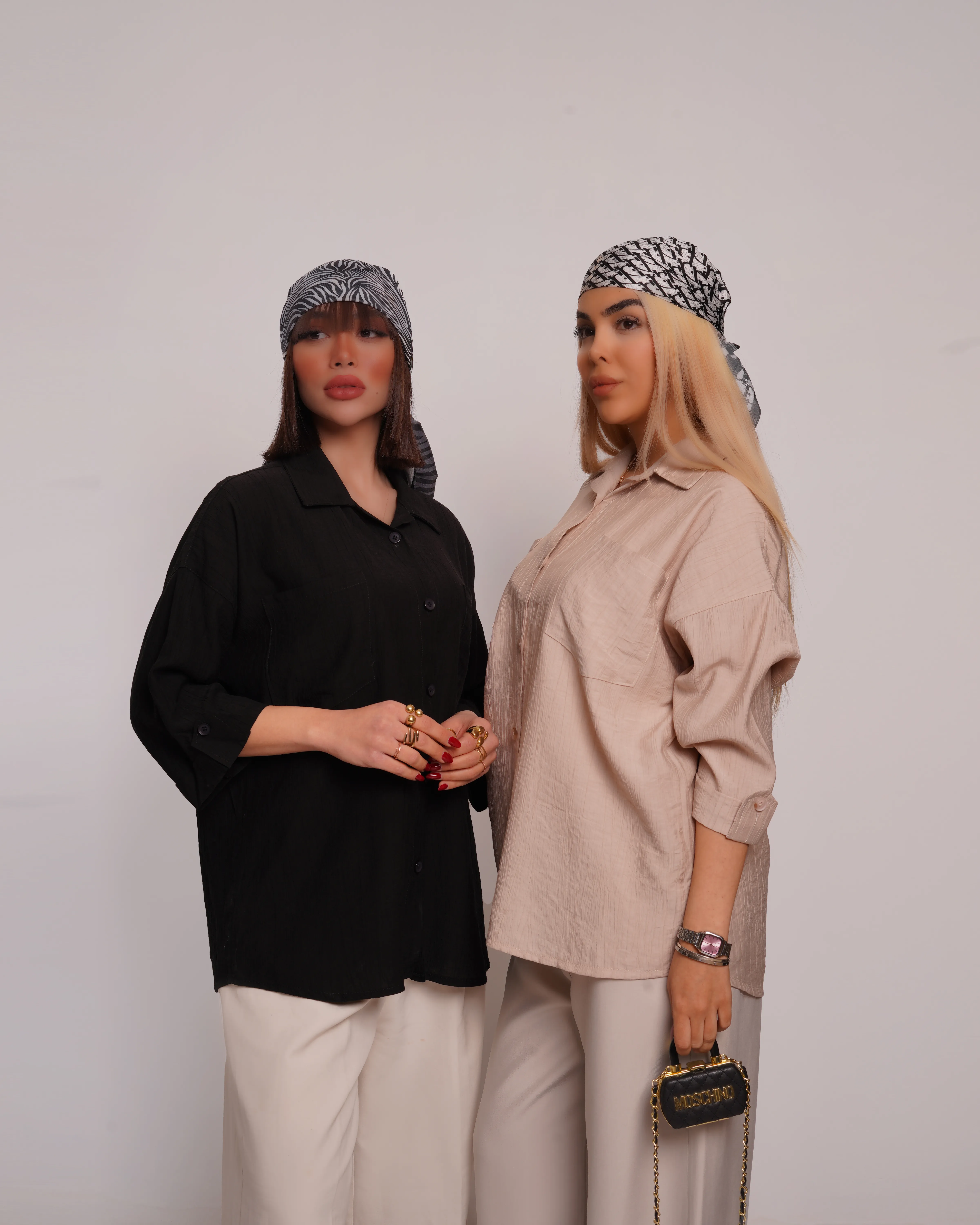 شومیز 2 جیب آستین 3 ربع 4